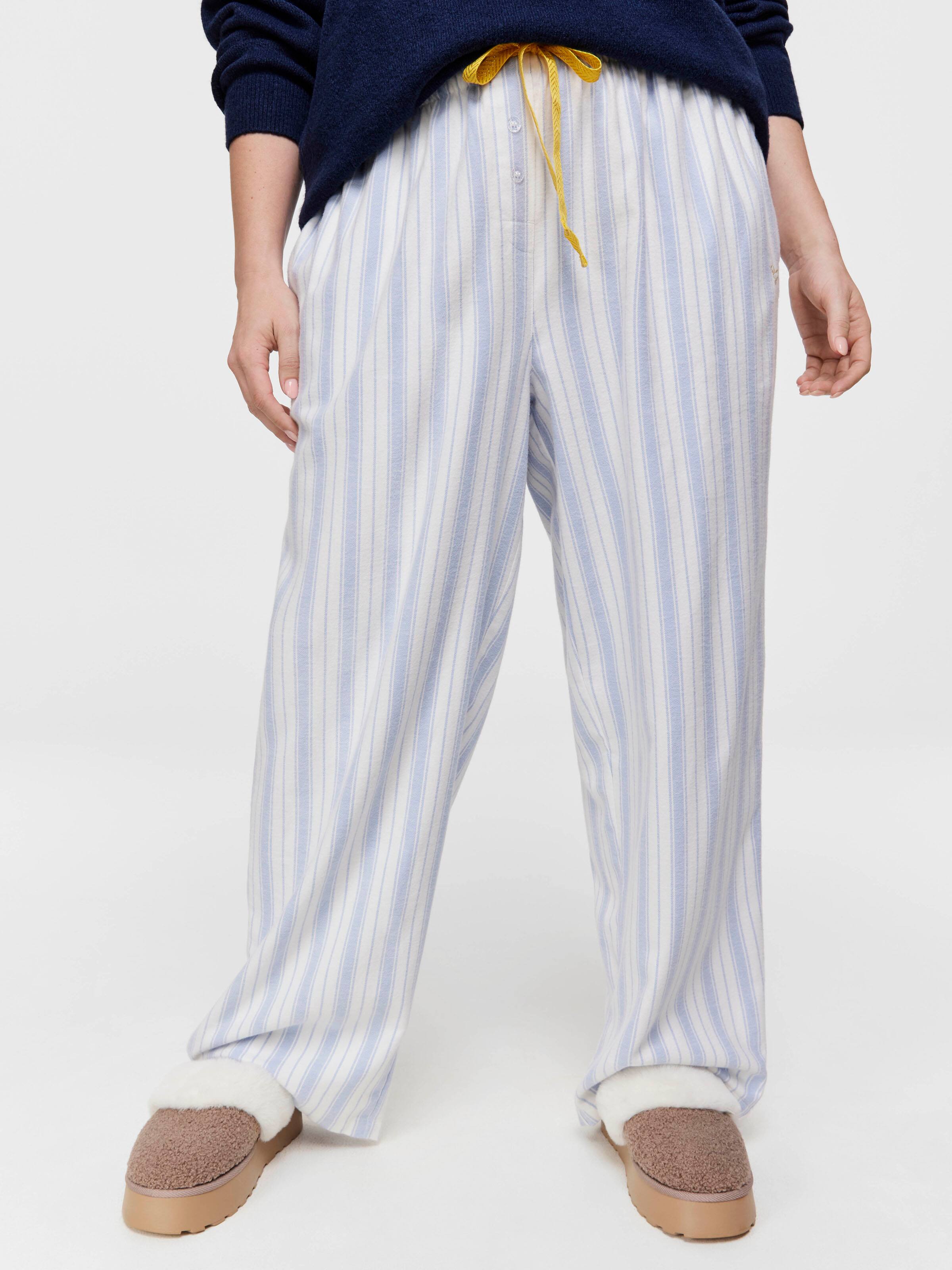 P A Plus Stripe Classic Flannelette Pj Pant Peter Alexander Online