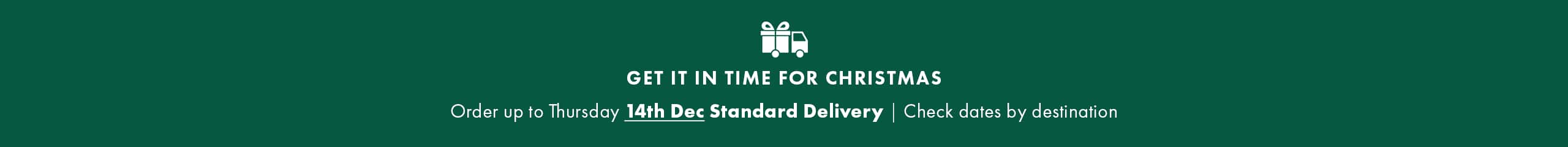 Get it in time for Christmas
