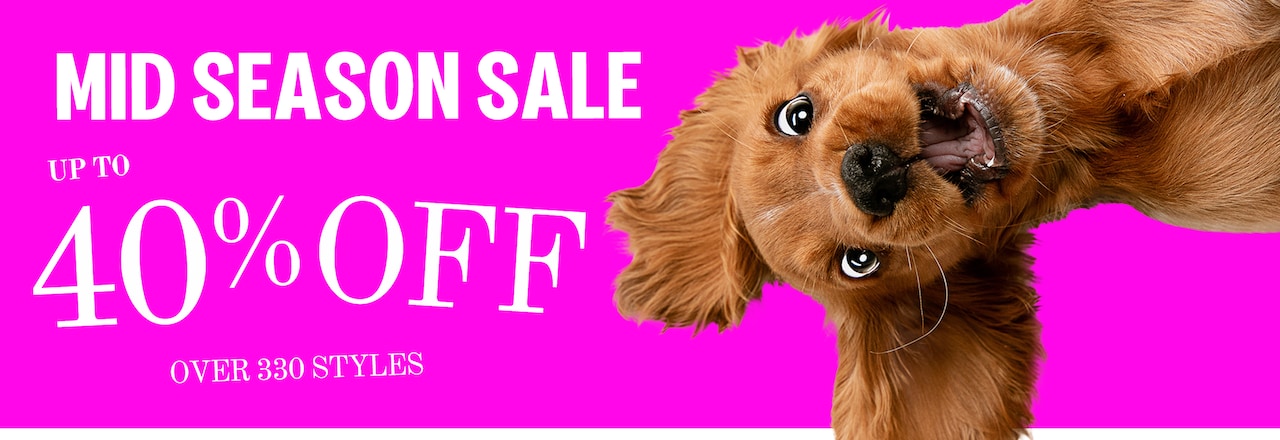 Mid Season Sale - Up to 40% Off - Over 330 Styles