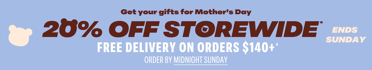 20% Off Storewide - Free Delivery on Orders $140+ - Ends Sunday