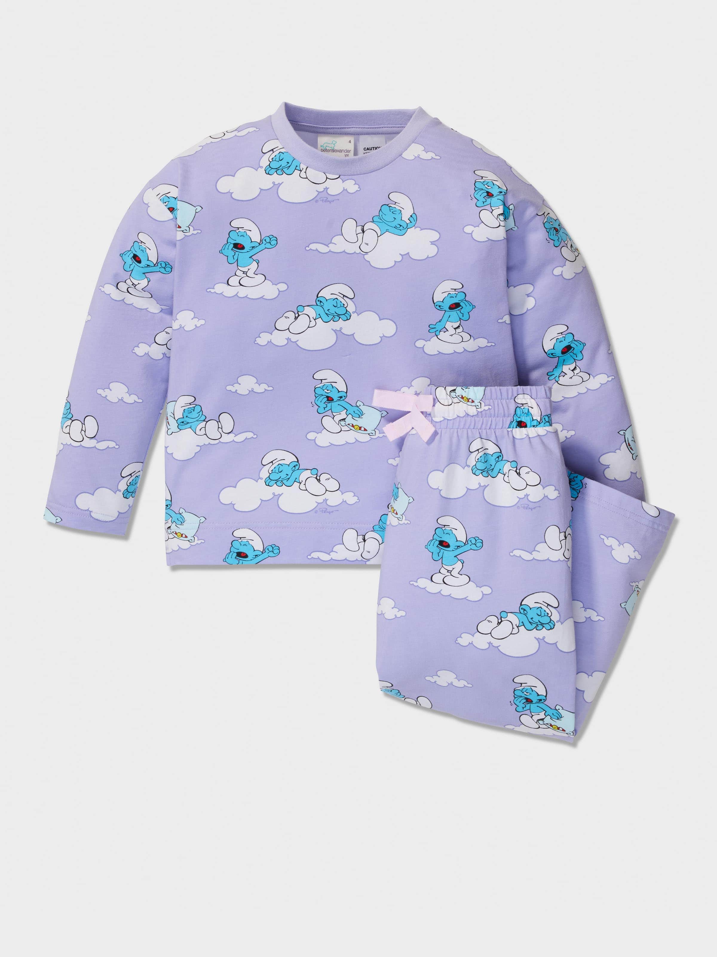 Jnr Girls Smurf Cloud Pj Set