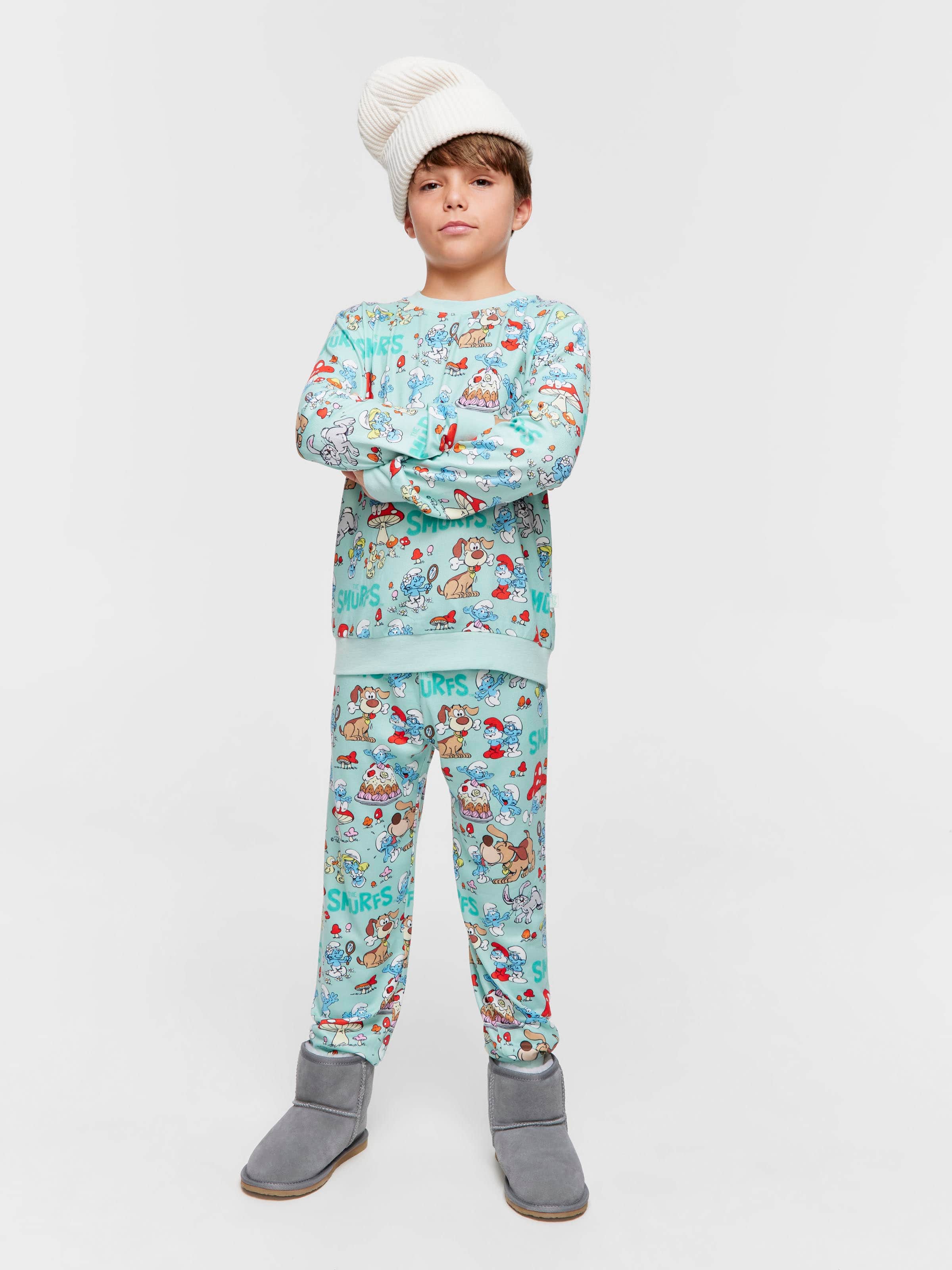 Boys Smurfs Track Pj Set