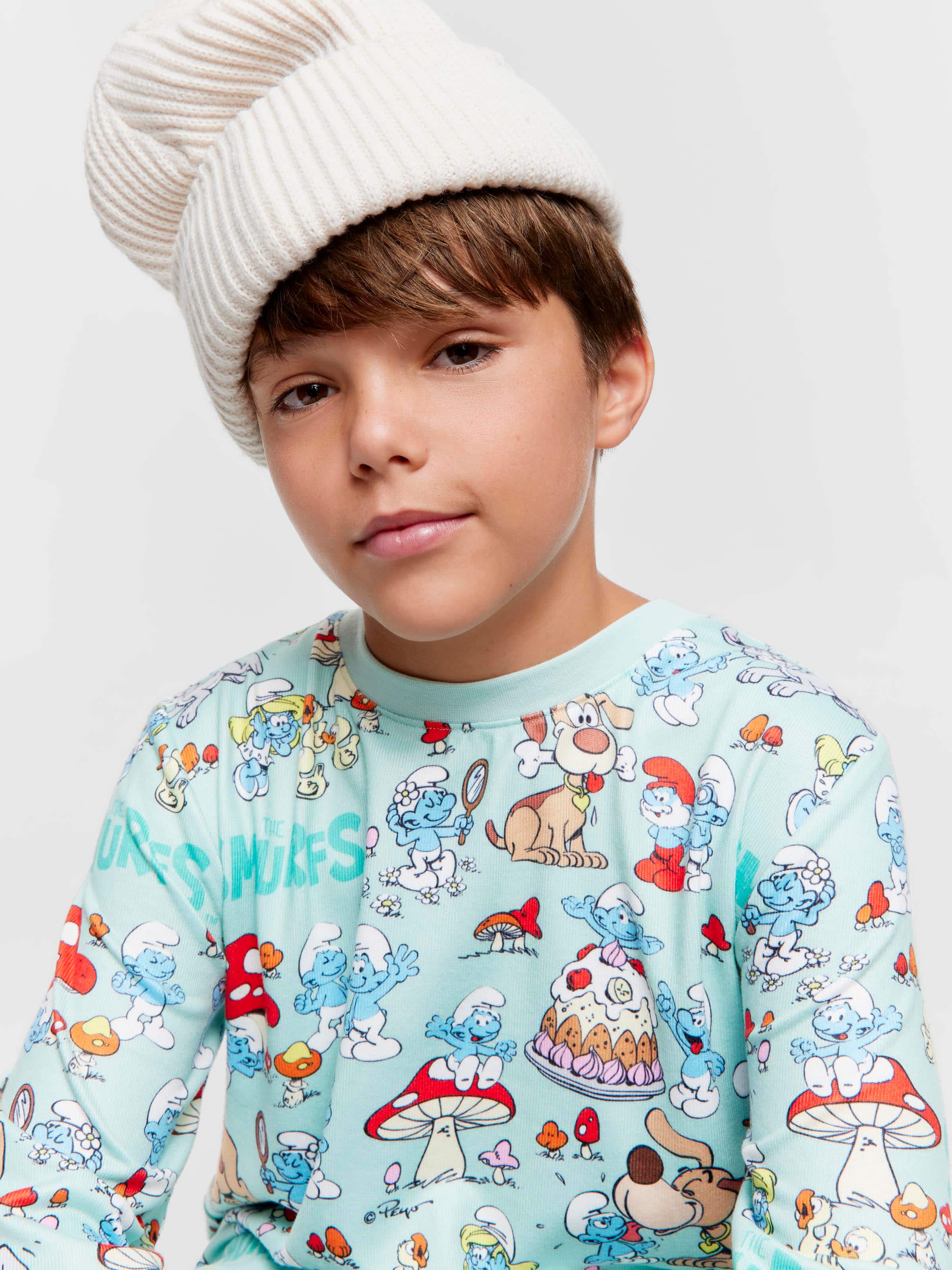 Boys Smurfs Track Pj Set