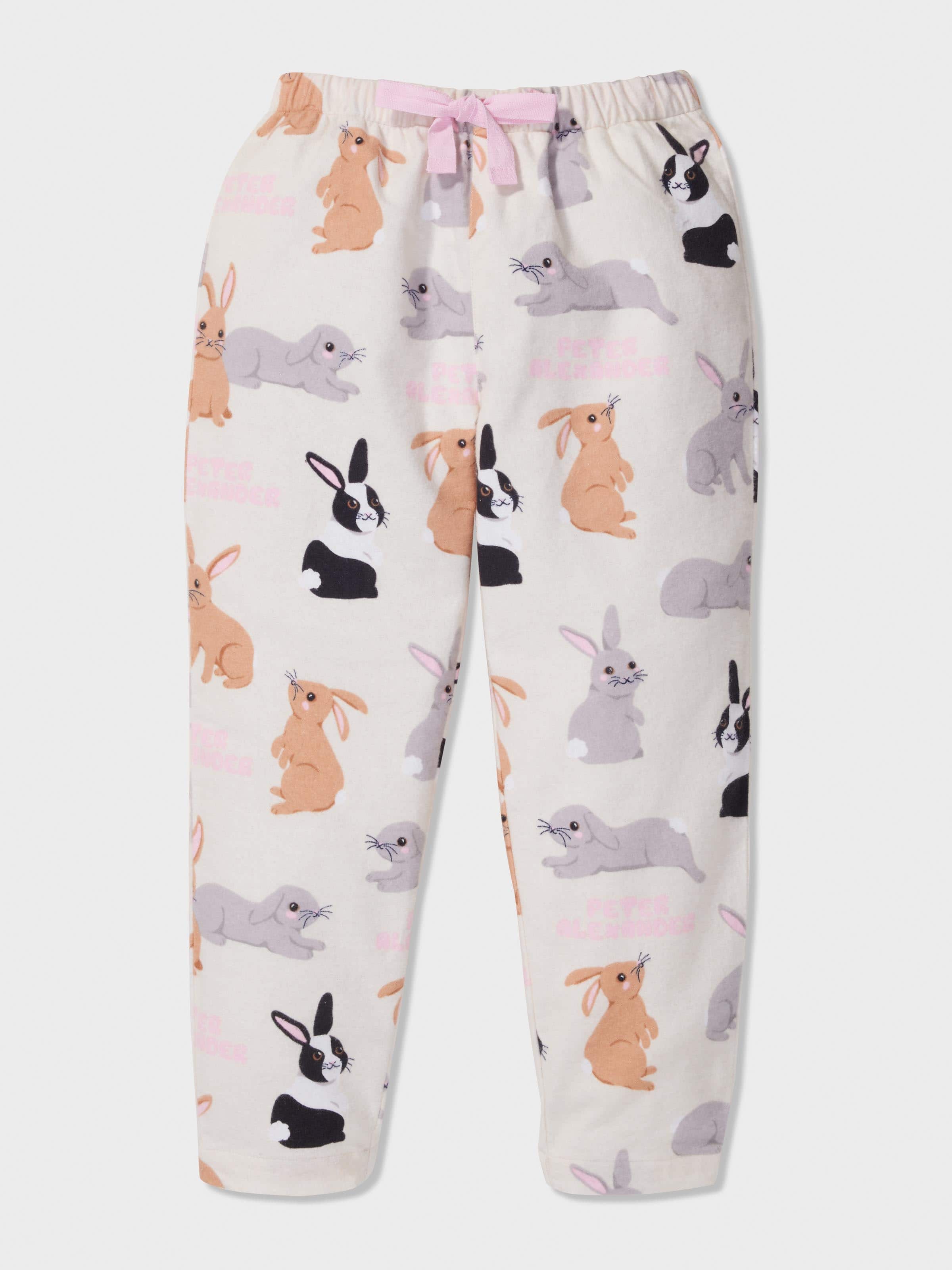Jnr Girls Wild Bunny Classic Pj Set