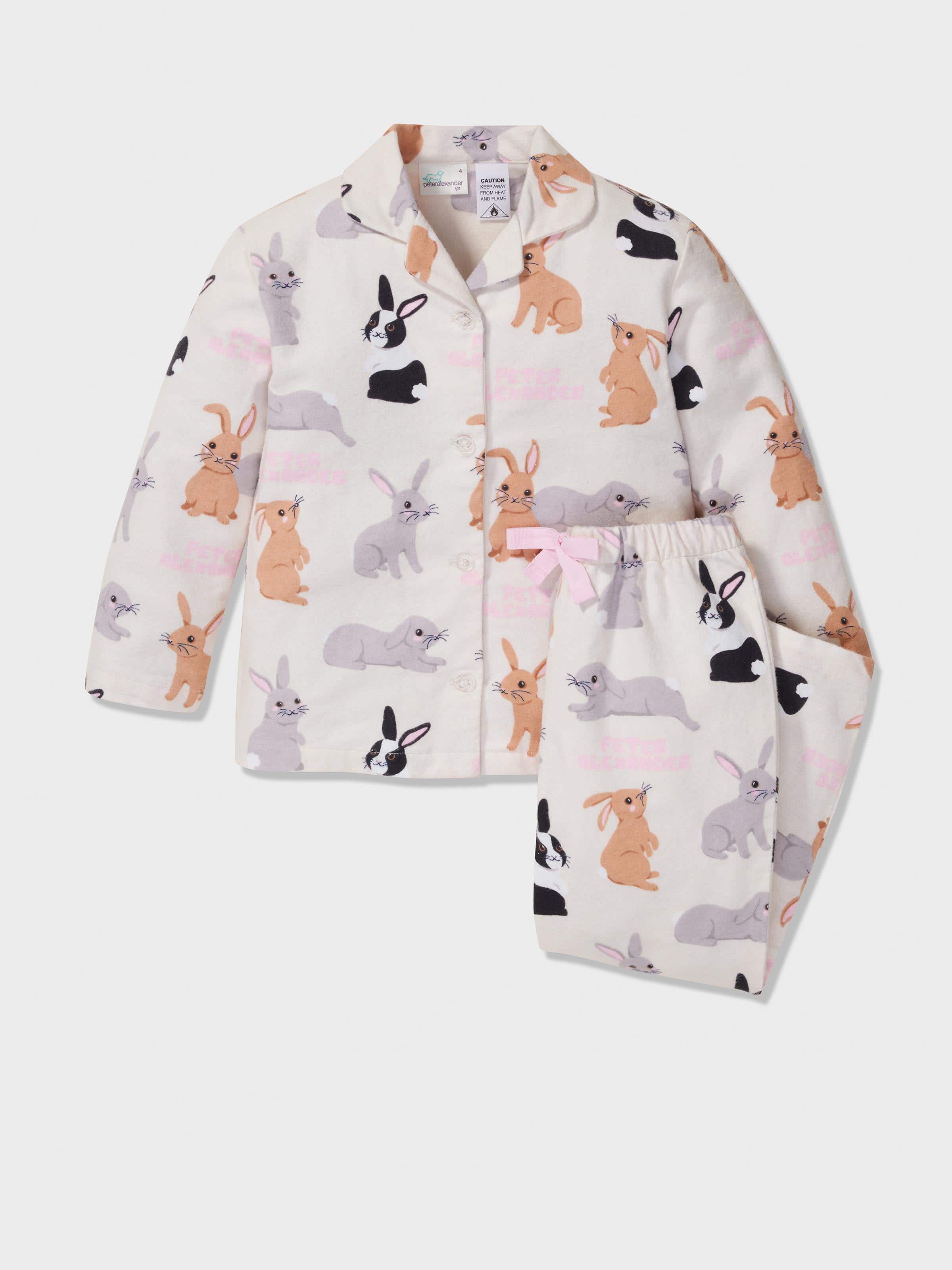 Jnr Girls Wild Bunny Classic Pj Set