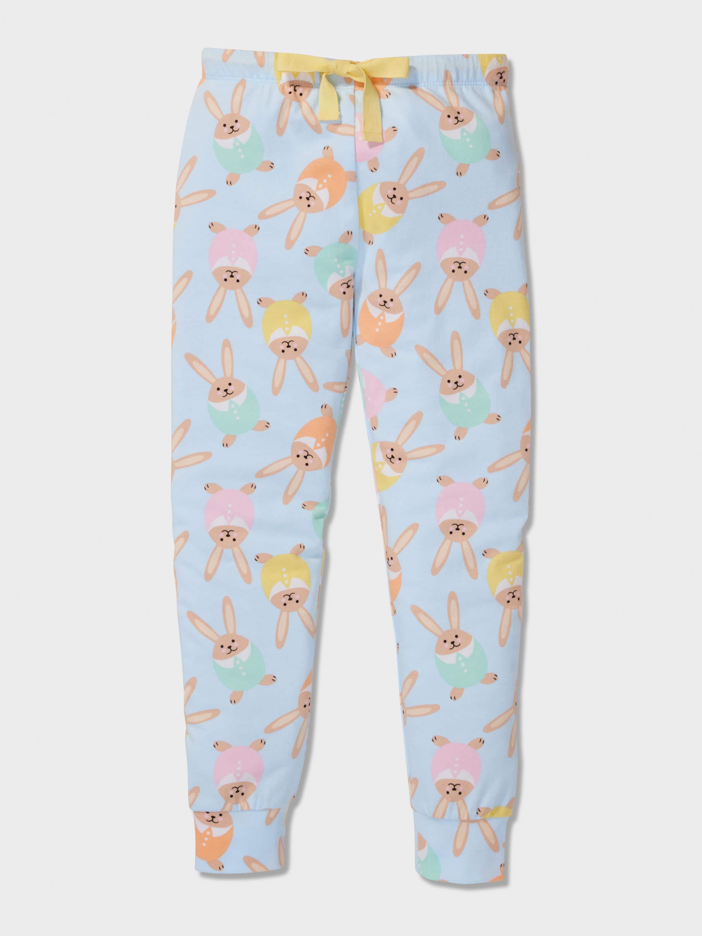 Jnr Girls Pastel Bunny Pj Set