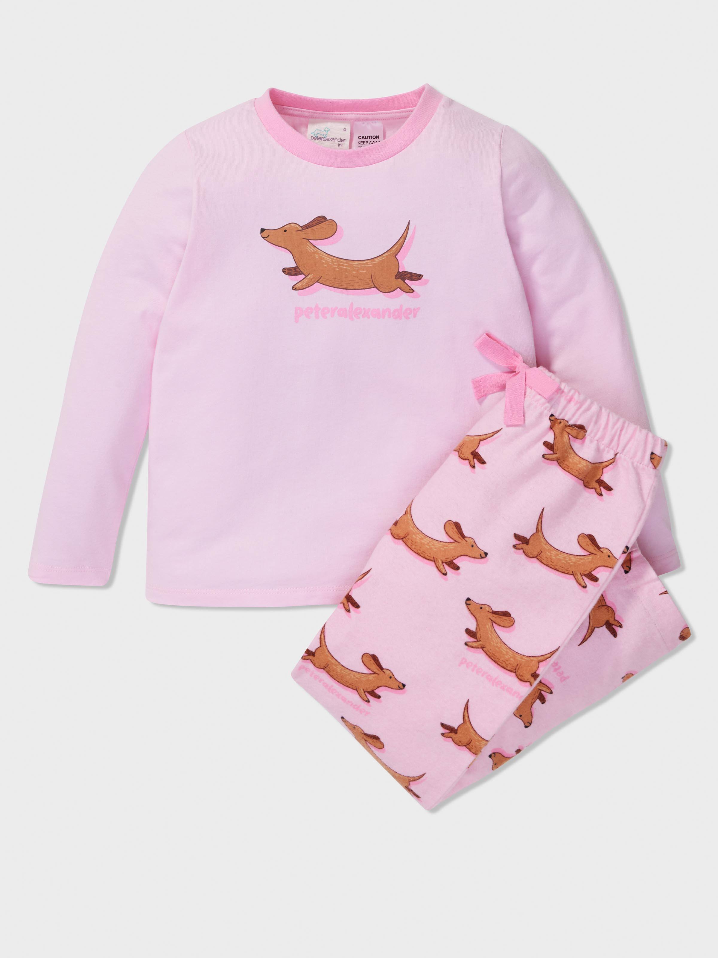 Girls Pink Penny Pj Set