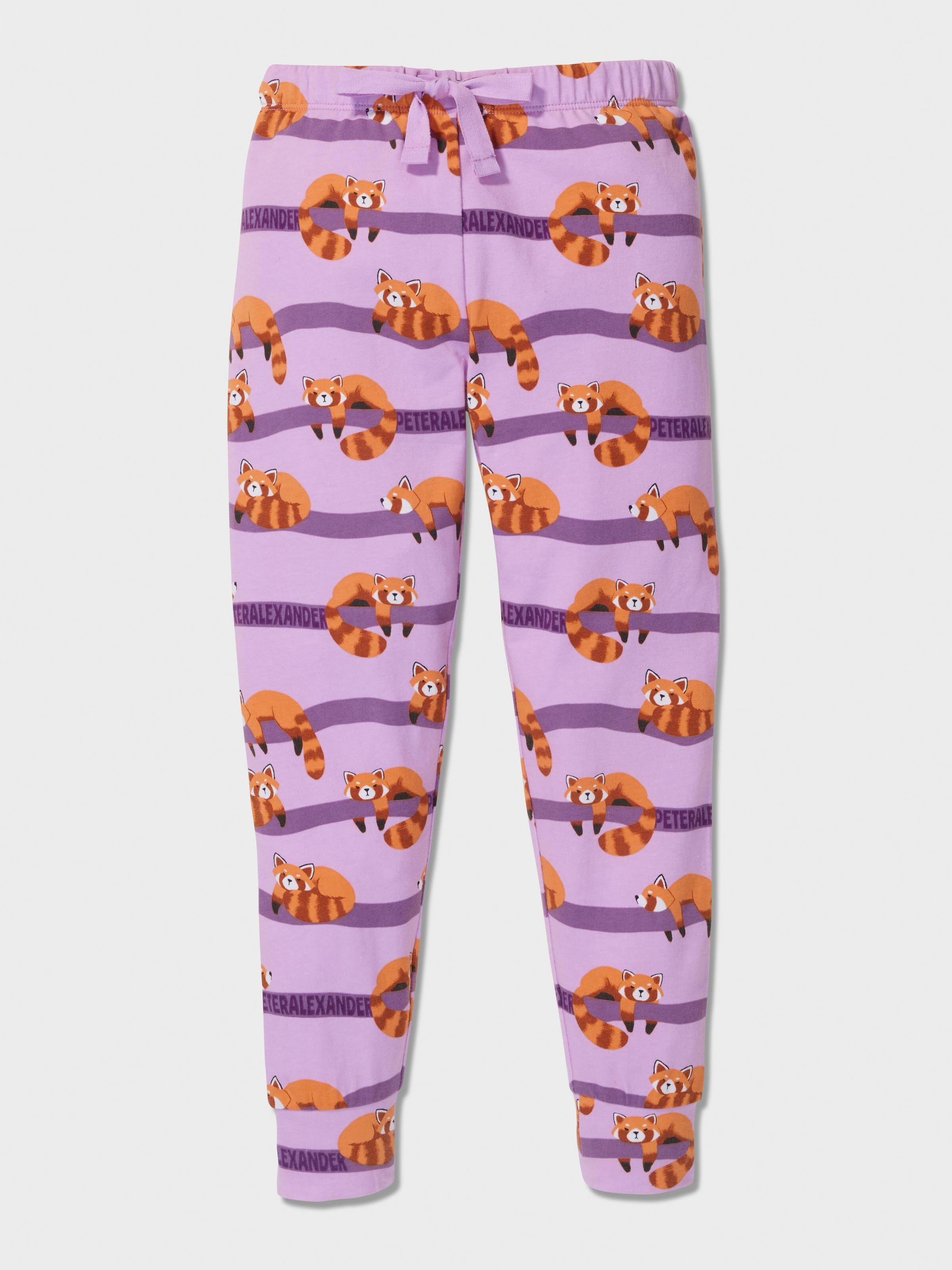 Jnr Girls Red Panda Pj Set