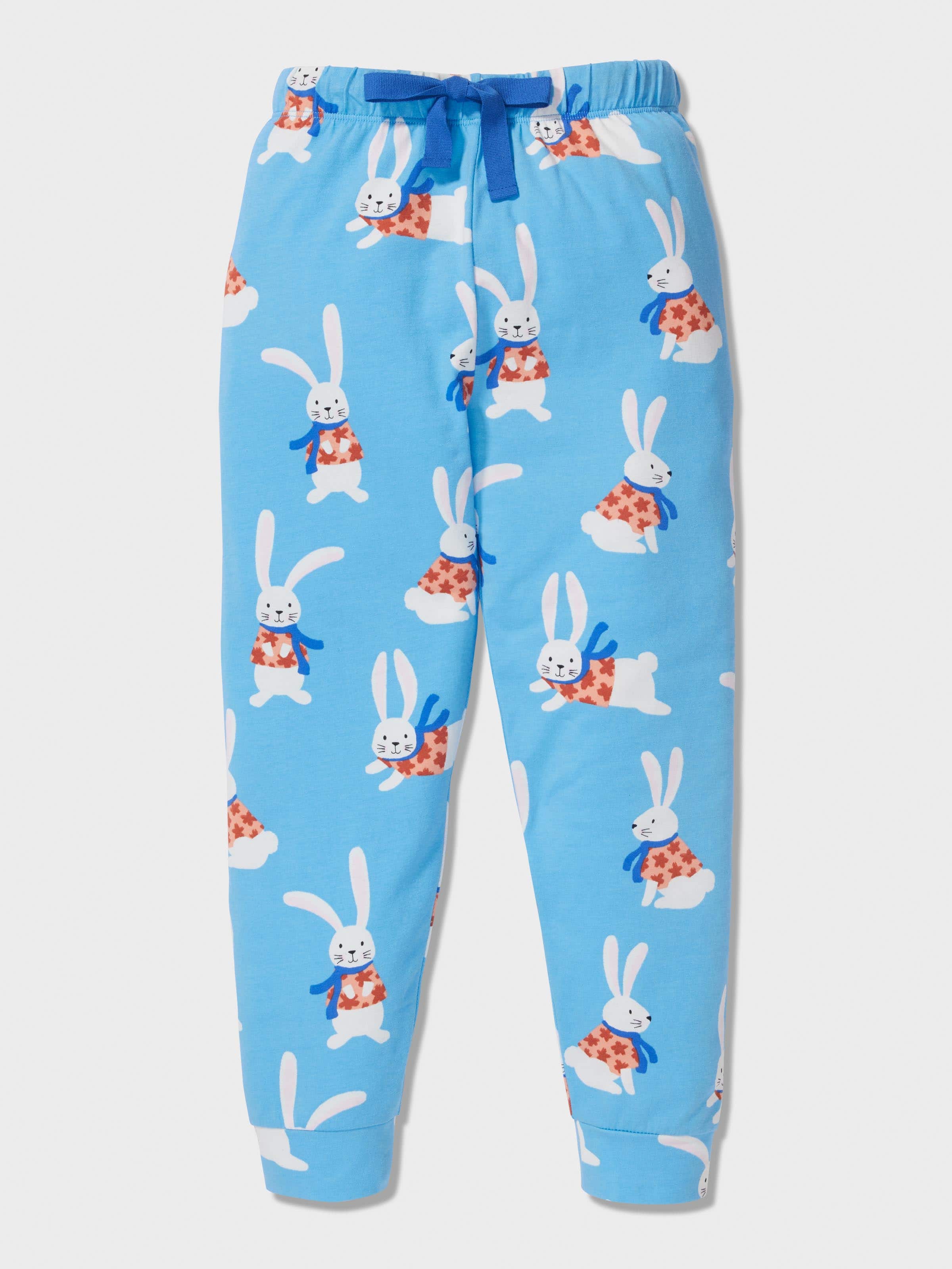 Jnr Kids Scarf Bunny Pj Set