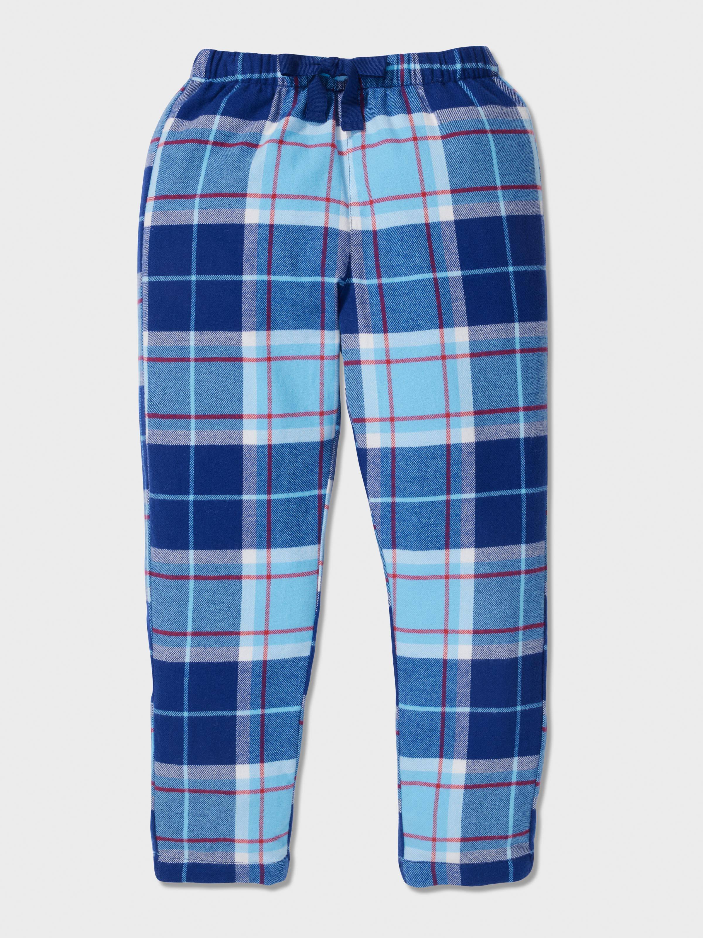 Boys Blue Check Classic Pj Set