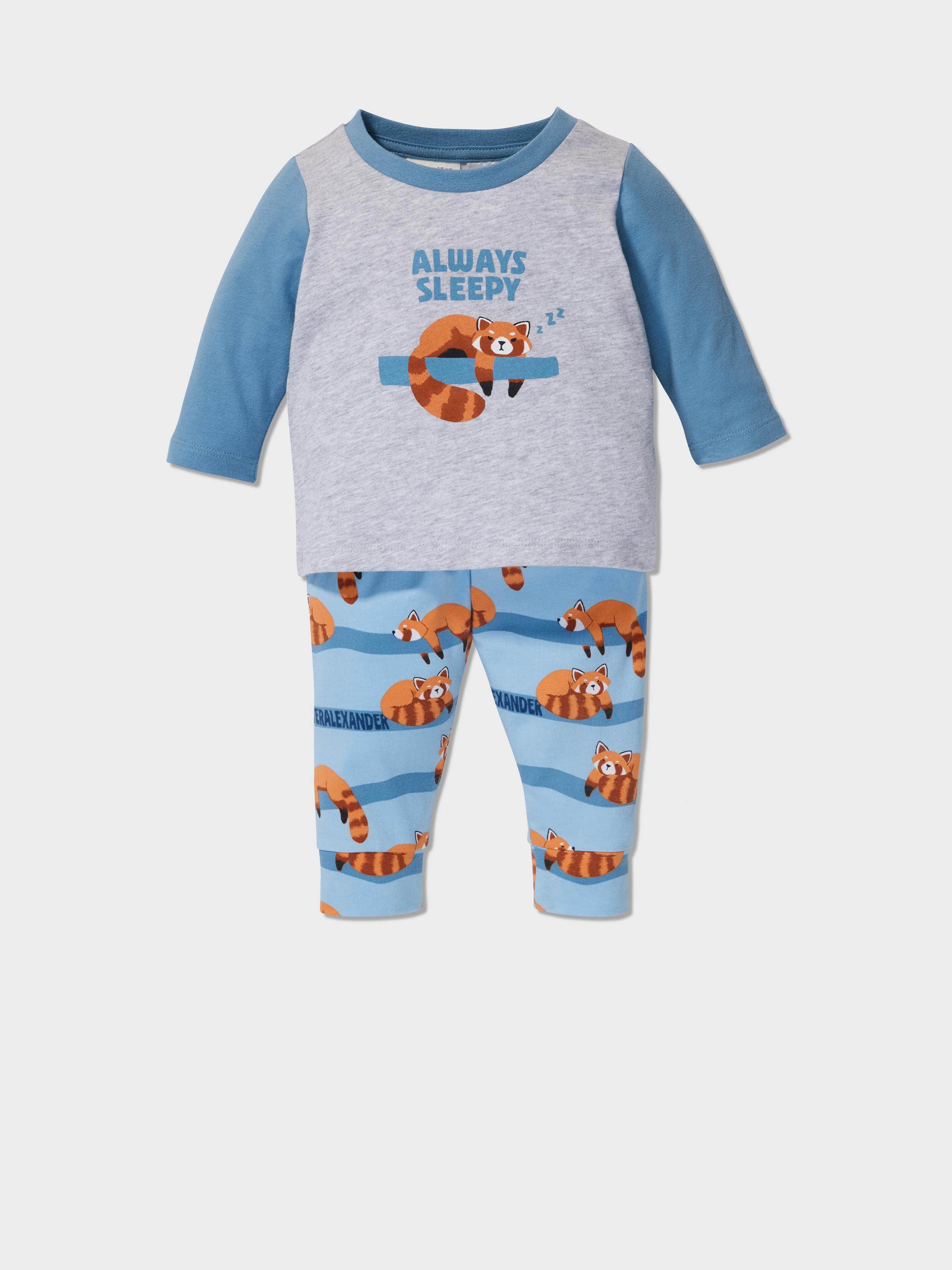 Baby Boy Red Panda Pj Set