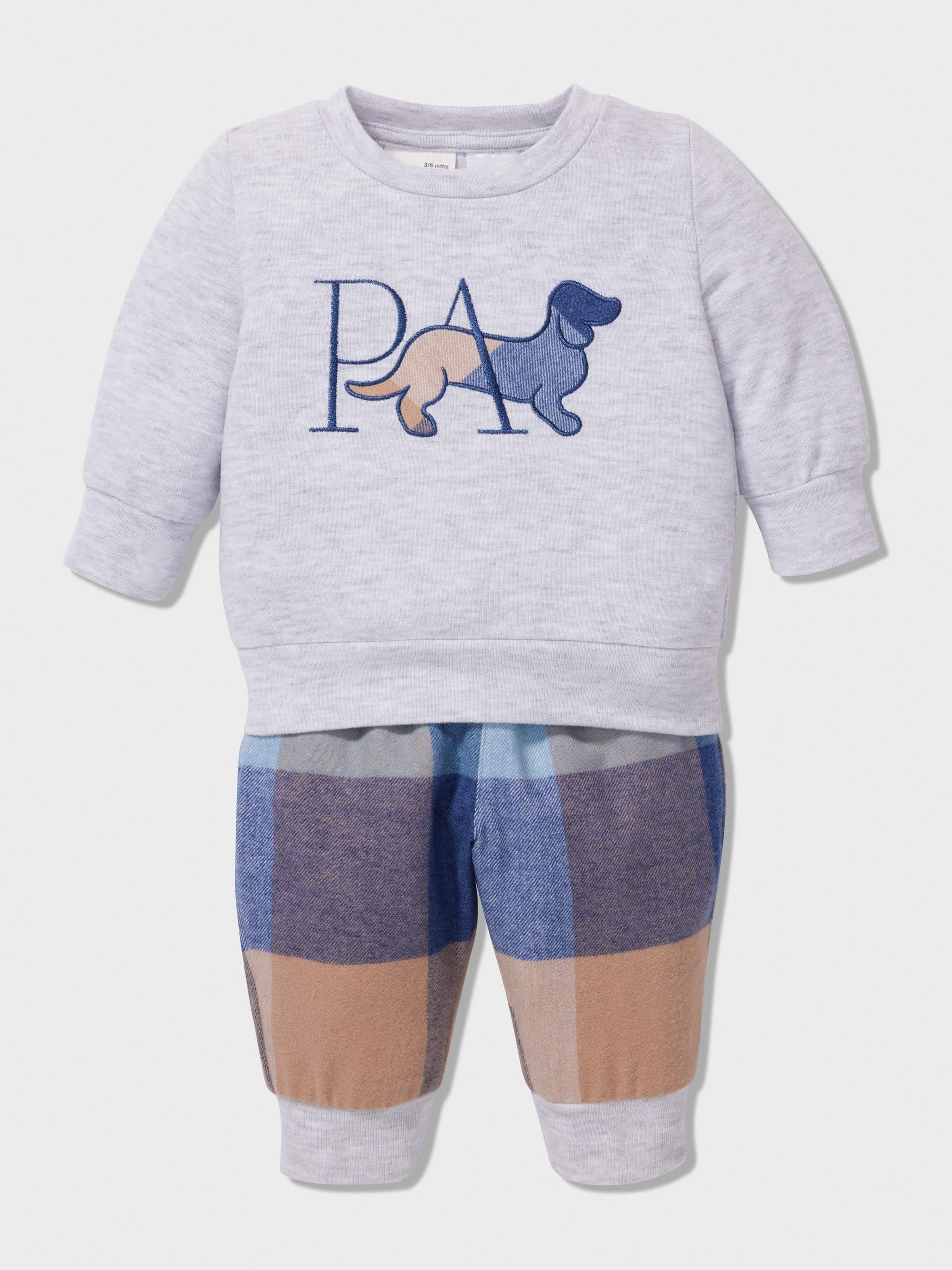 Image for Baby Blue Buffalo Check Long Pj Set from JustGroupNZ