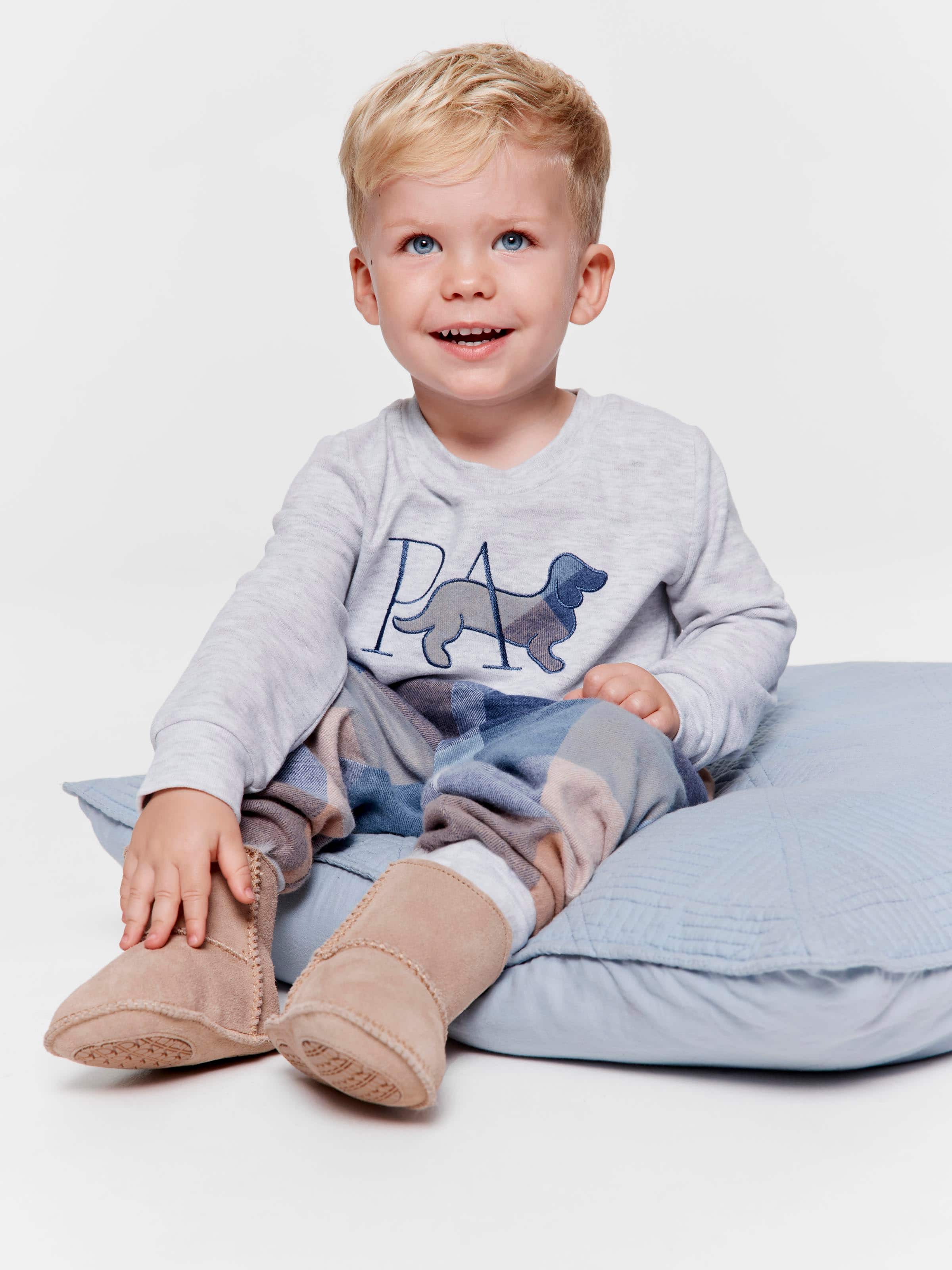 Image for Baby Blue Buffalo Check Long Pj Set from JustGroupNZ