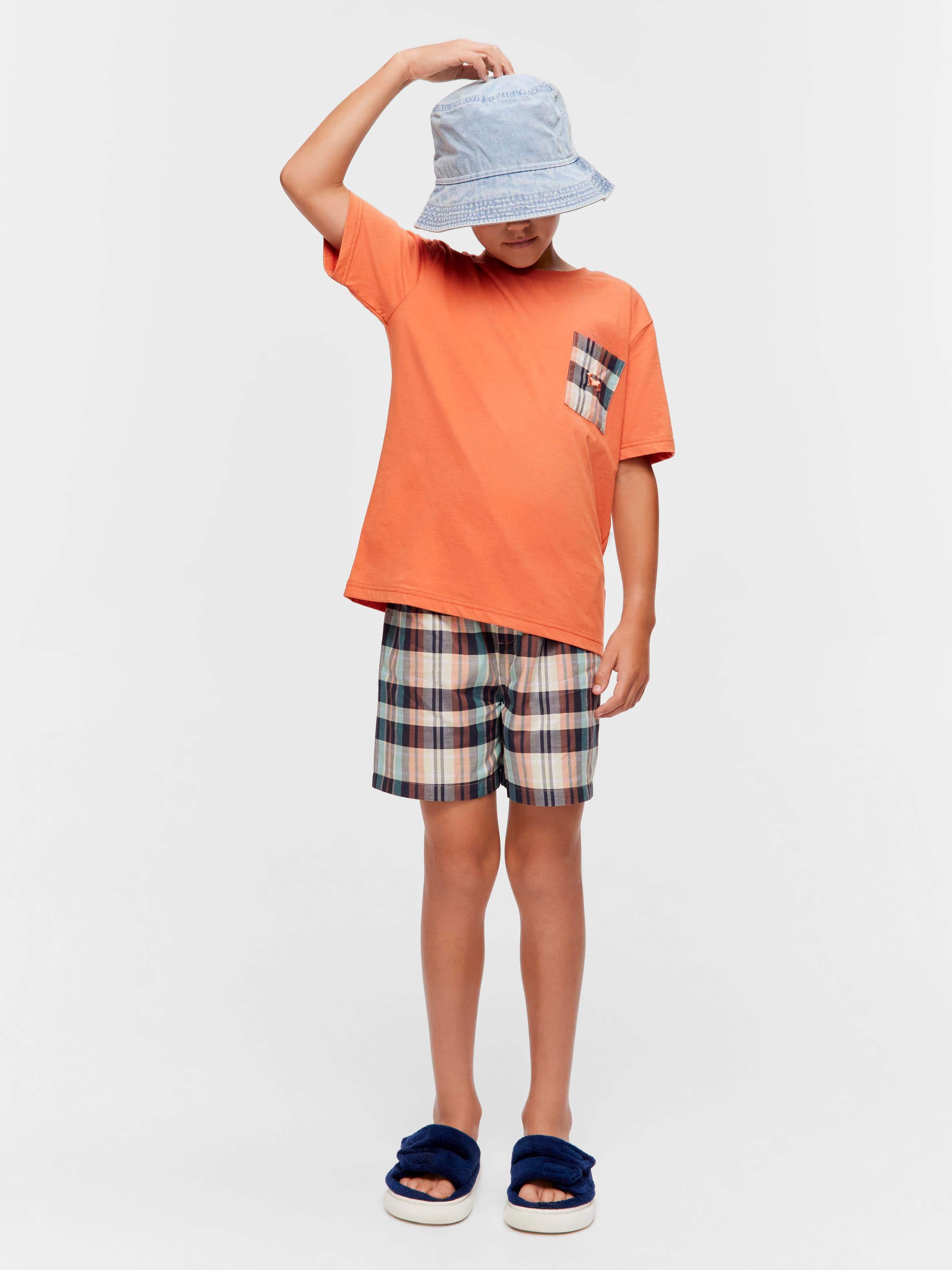 Boys Classic Check Pj Set