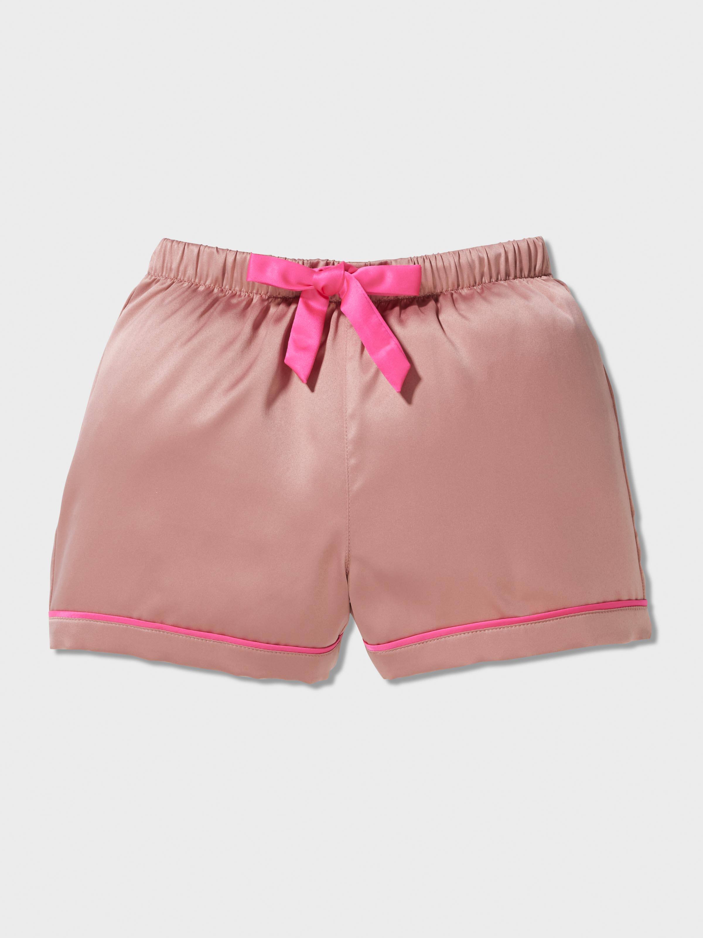 Girls Nougat Satin Pj Set