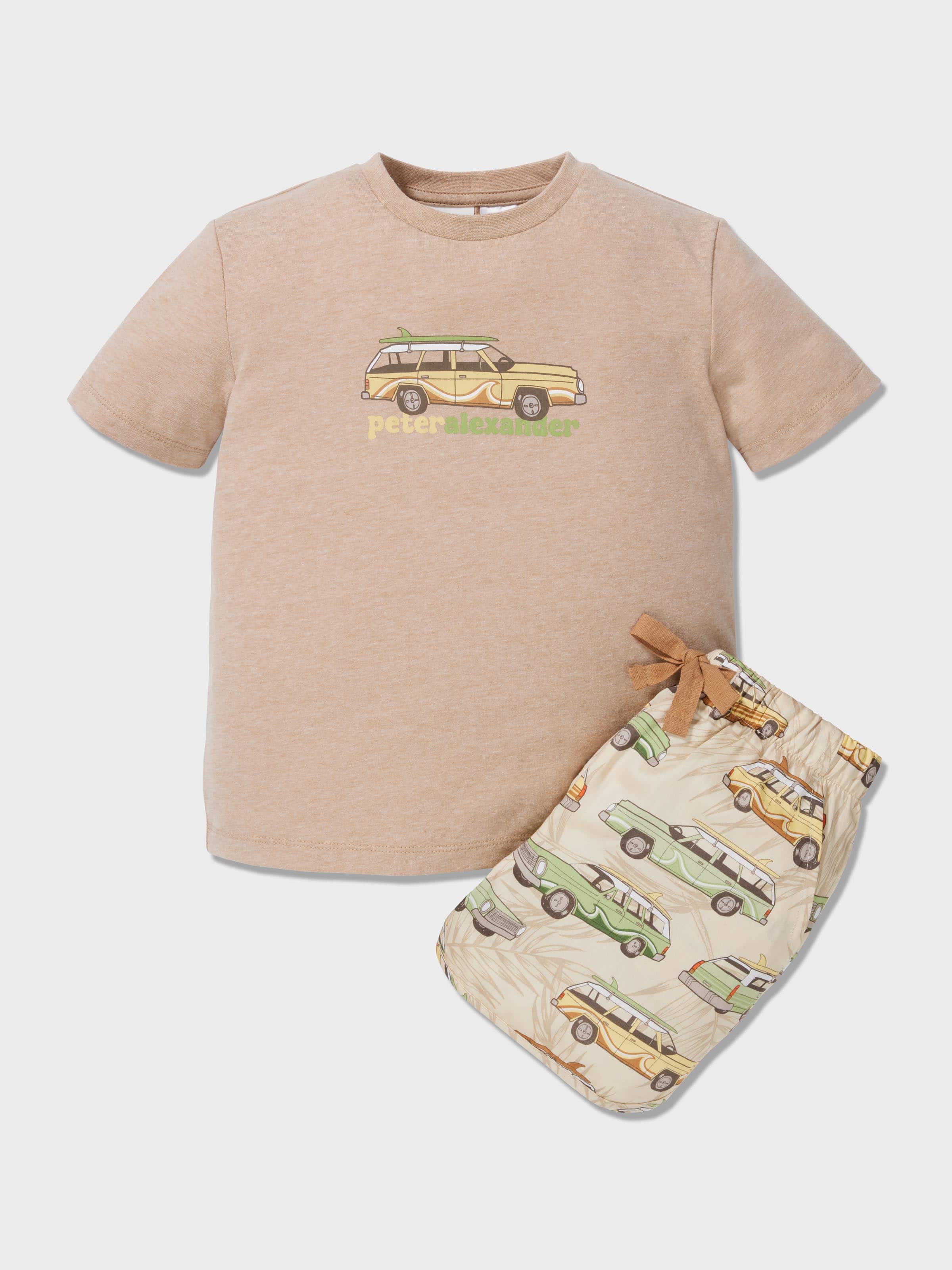 Boys Retro Car Pj Set