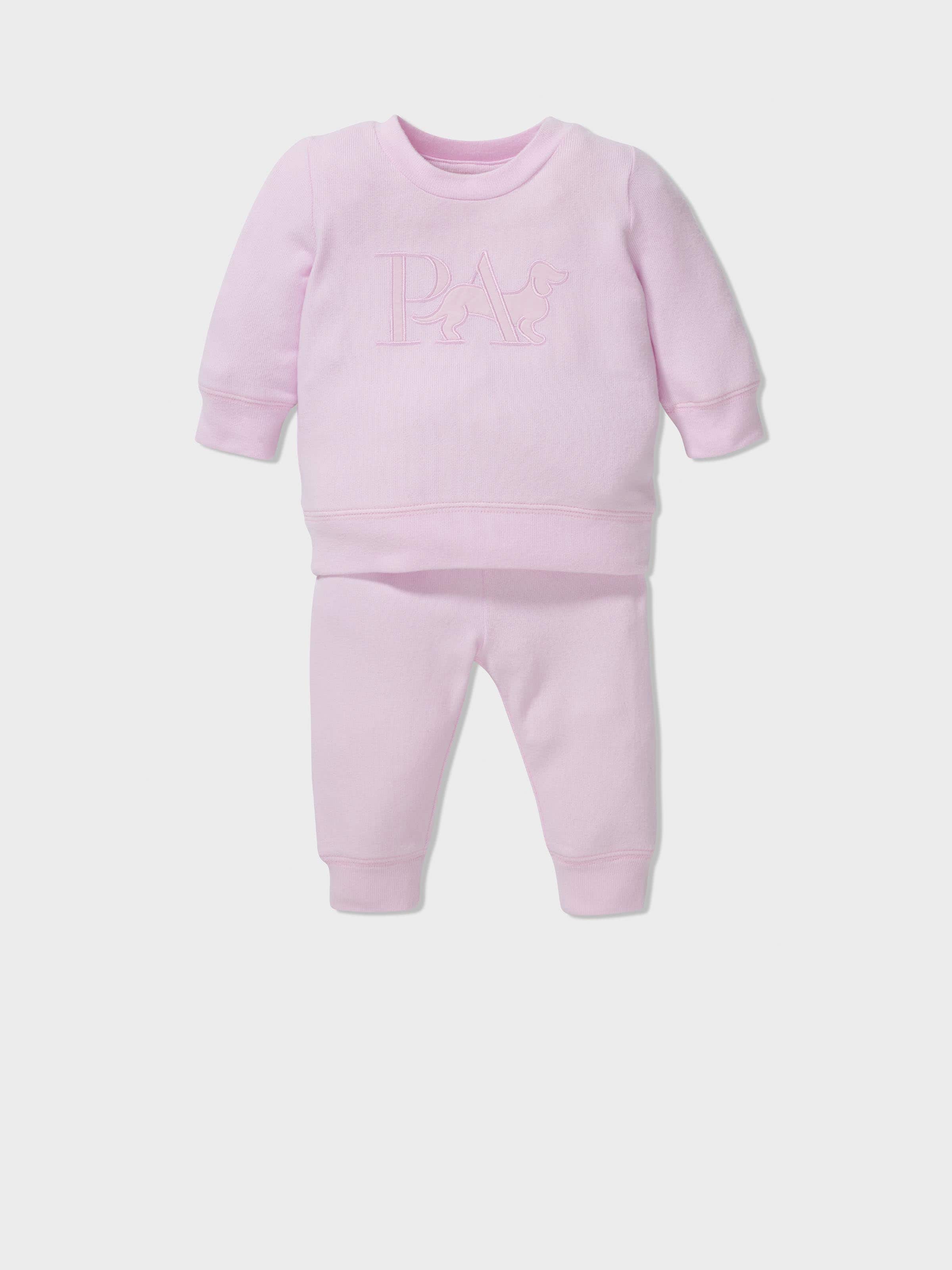 Baby Pink Plush Pj Set