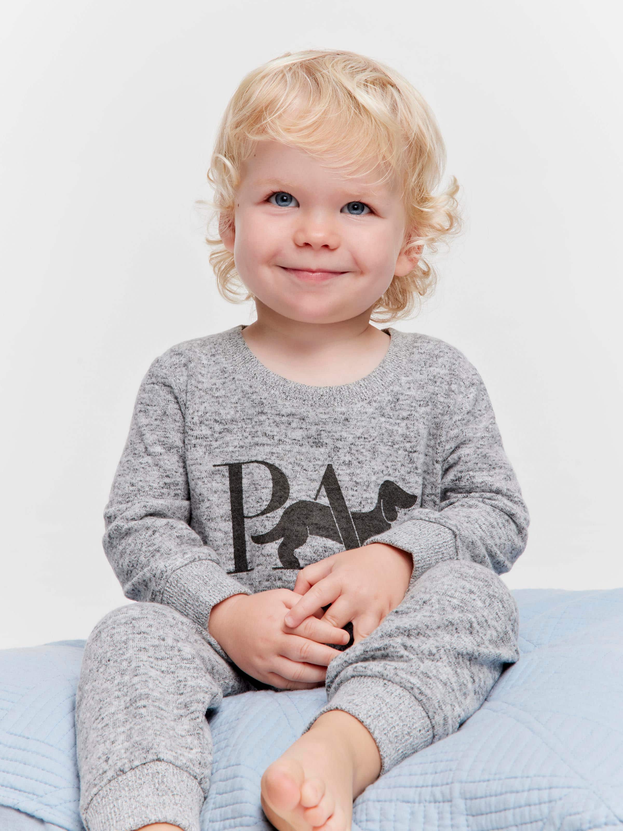 Baby Grey Marle Pj Set