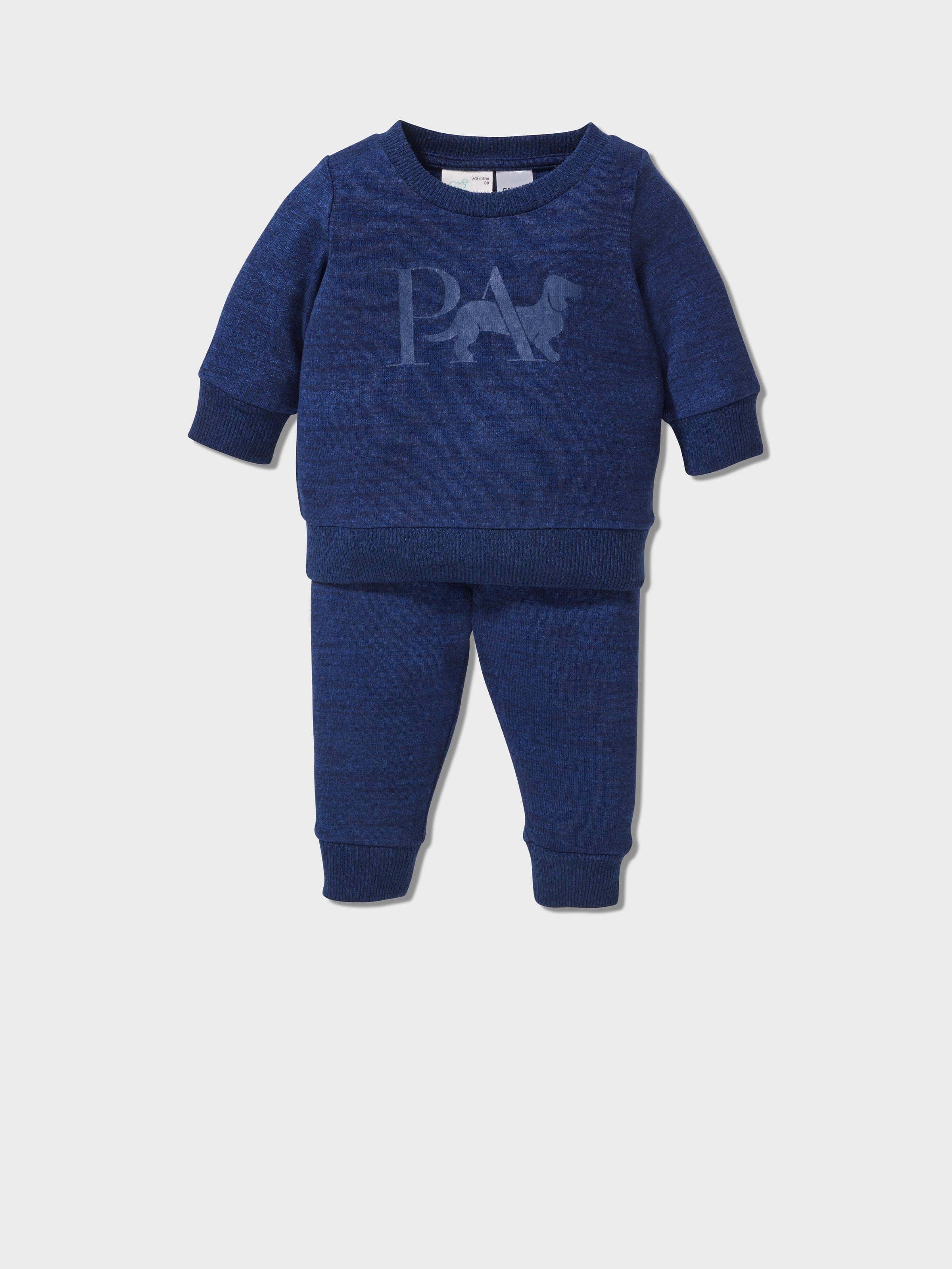 Baby Navy Marle Pj Set