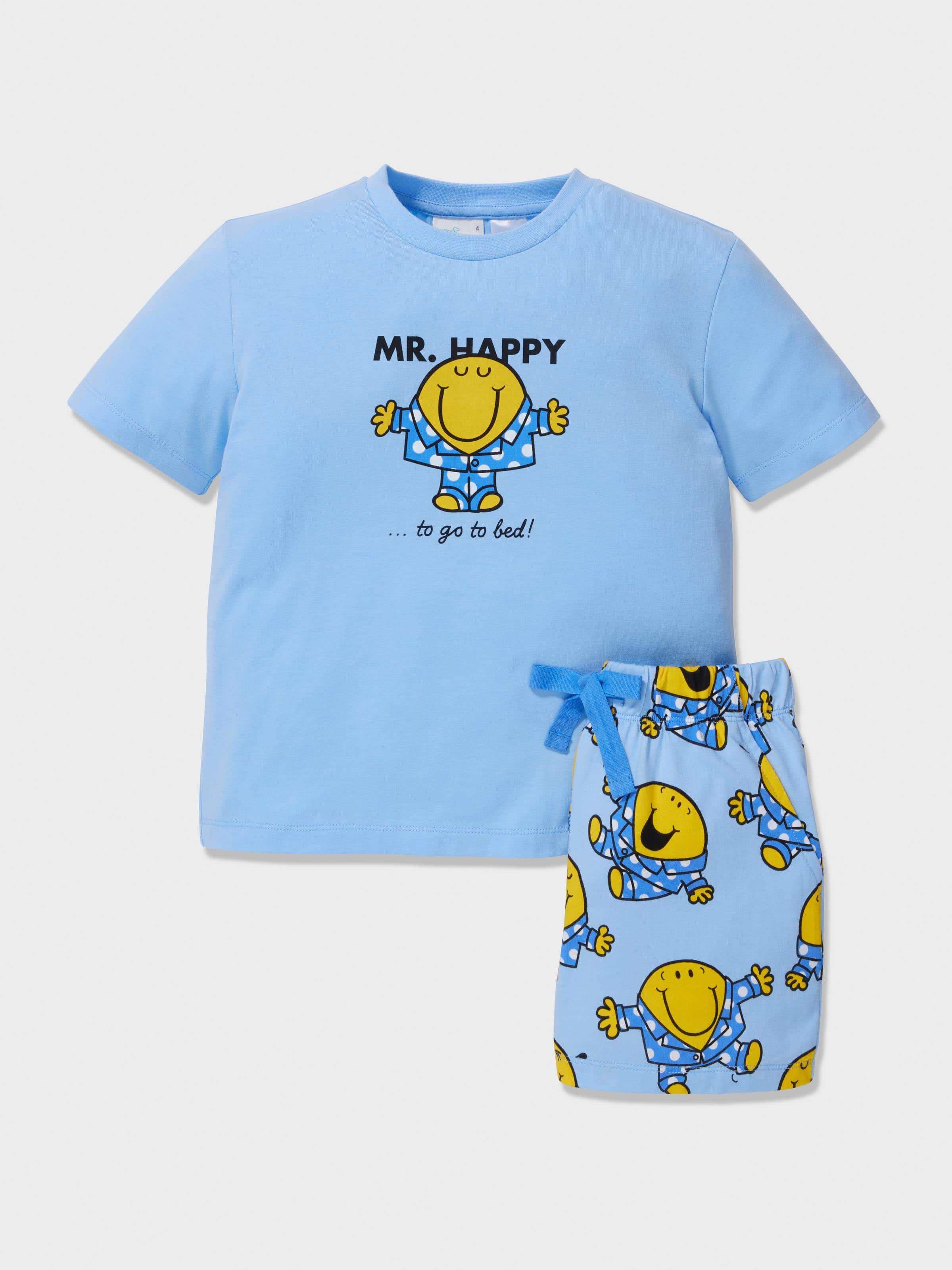 Jnr Boys Mr Happy Pj Set