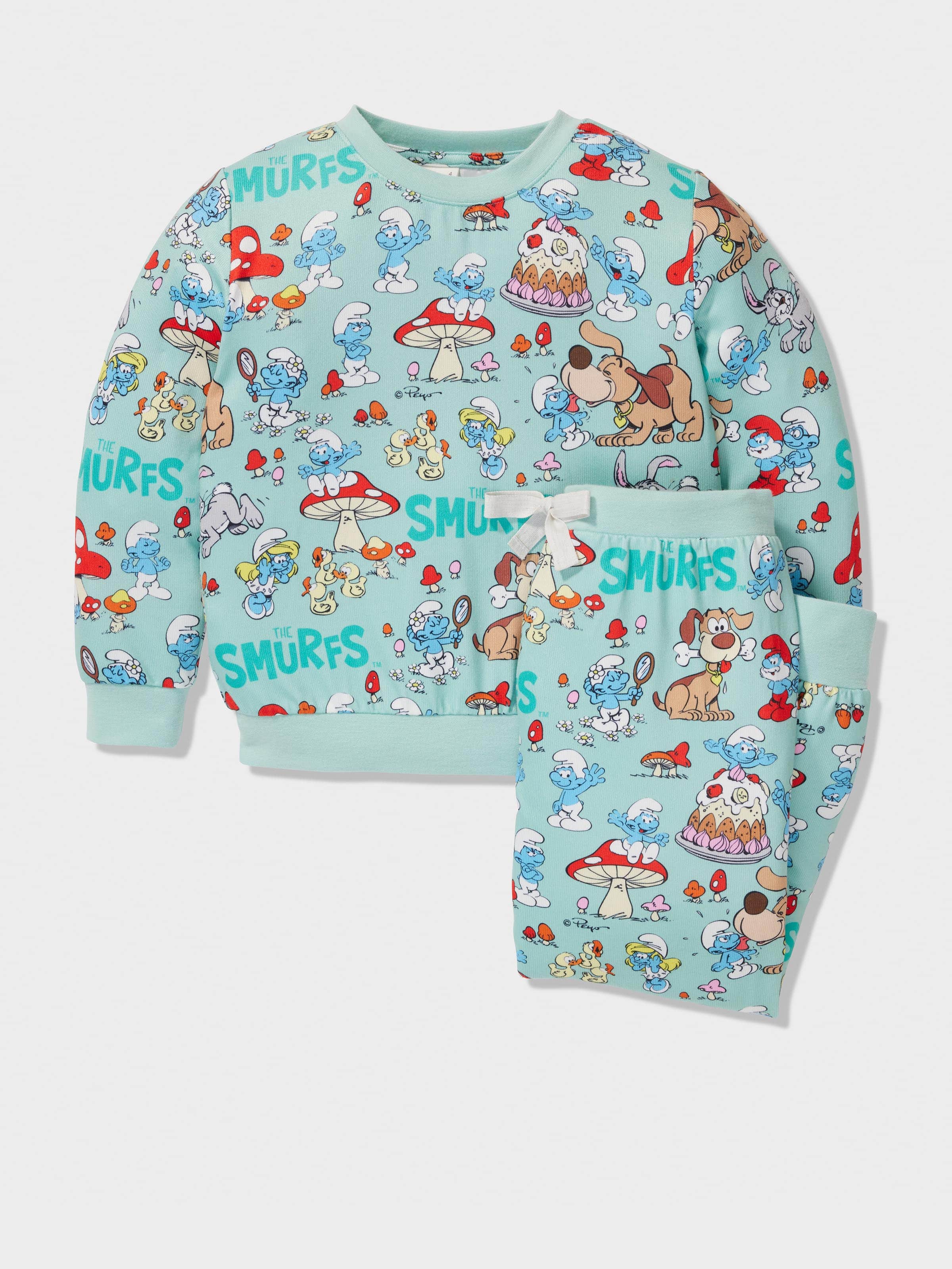 Jnr Boys Smurfs Track Pj Set