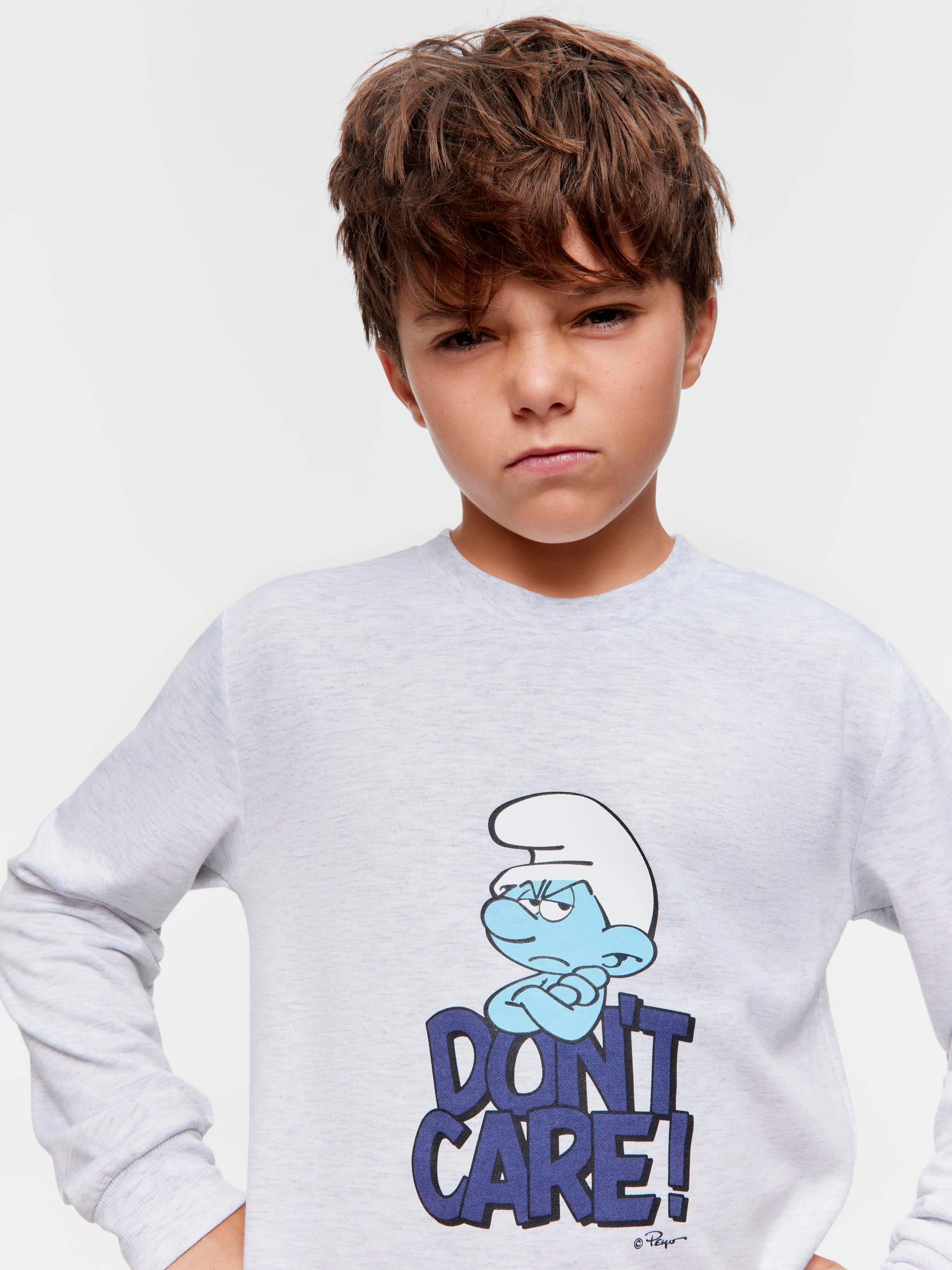 Boys Grouchy Smurf Pj Set
