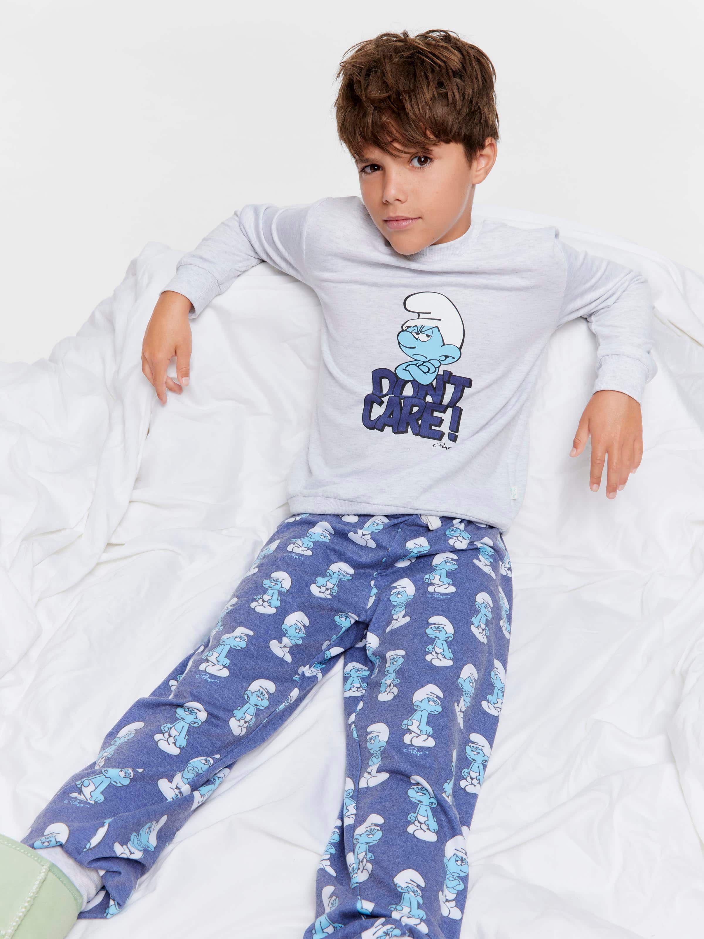 Boys Grouchy Smurf Pj Set