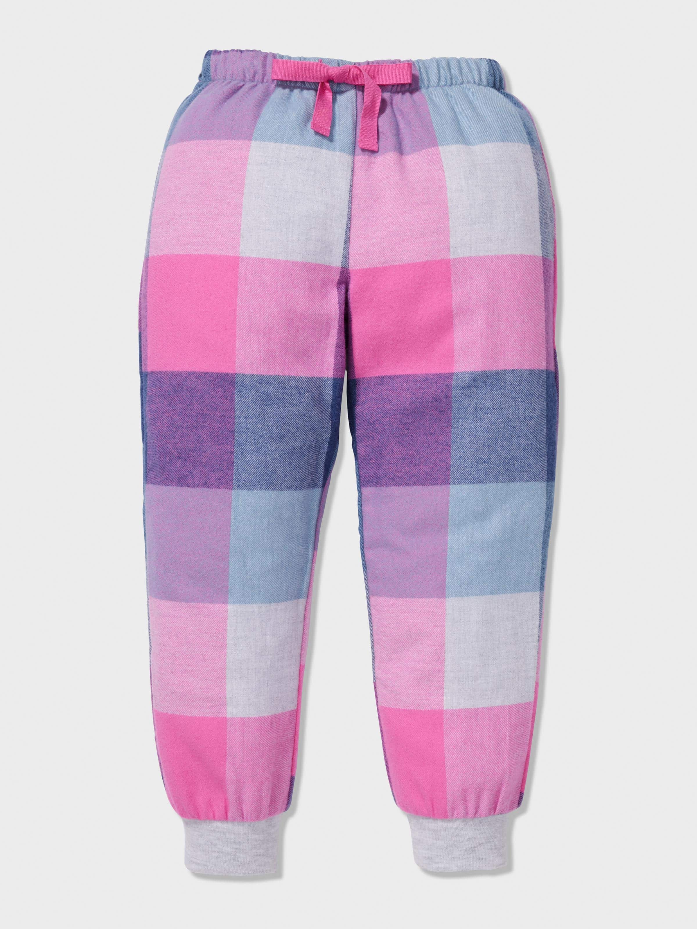 Image for Jnr Girls Pink Buffalo Check Long Pj Set from JustGroupNZ
