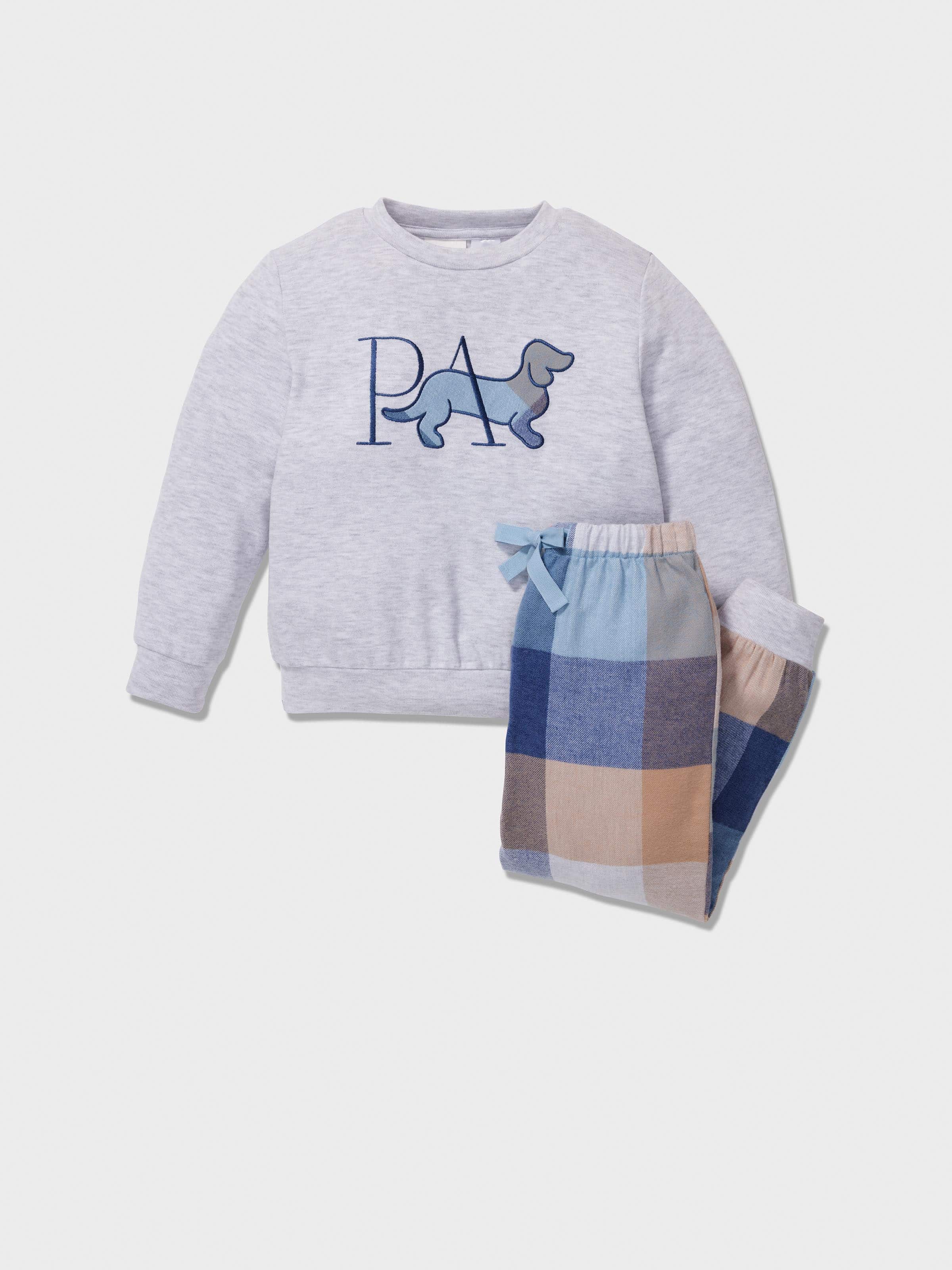 Jnr Boys Buffalo Check Long Pj Set