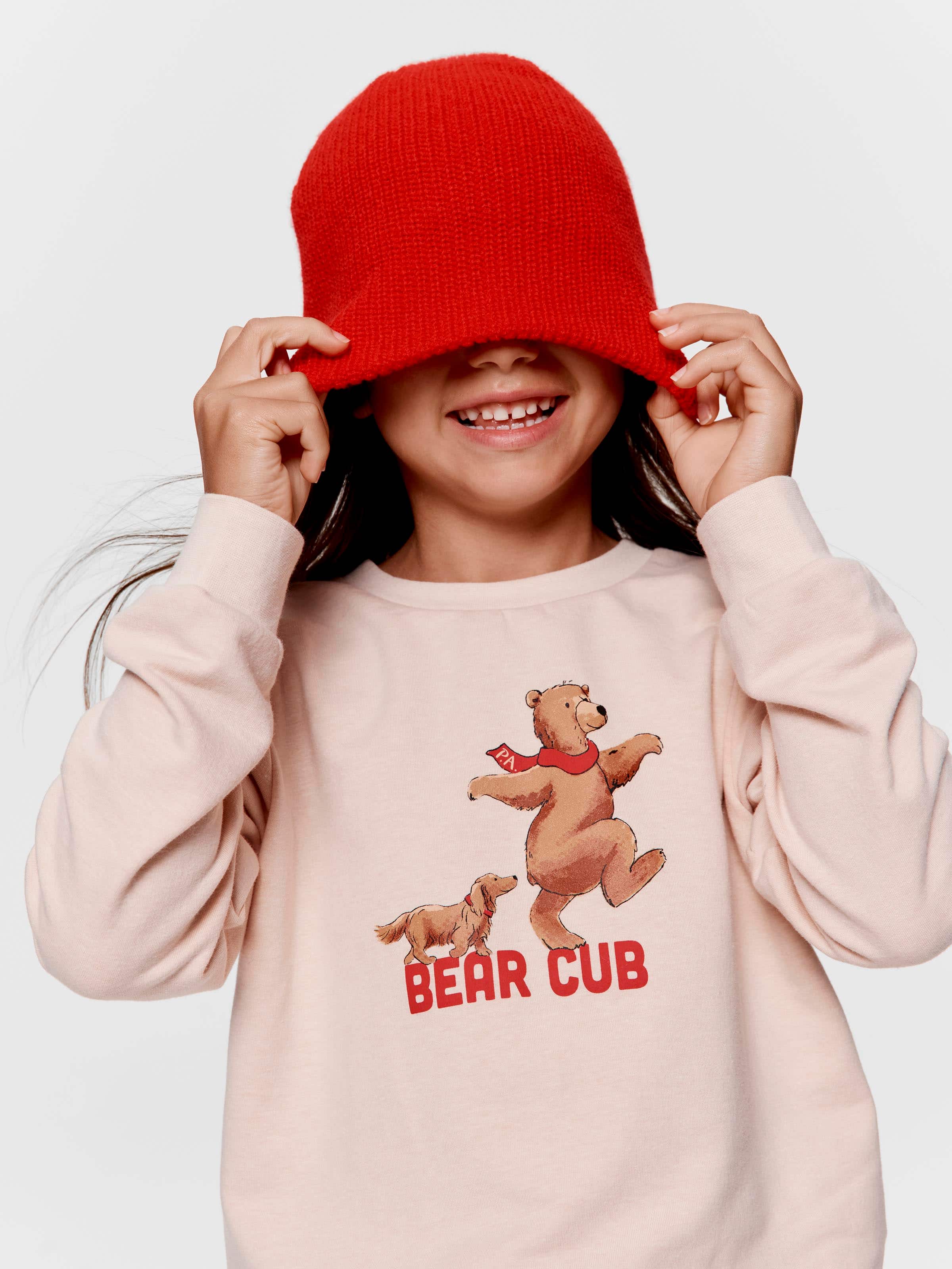 Jnr Kids Bear Cub Long Pj Set