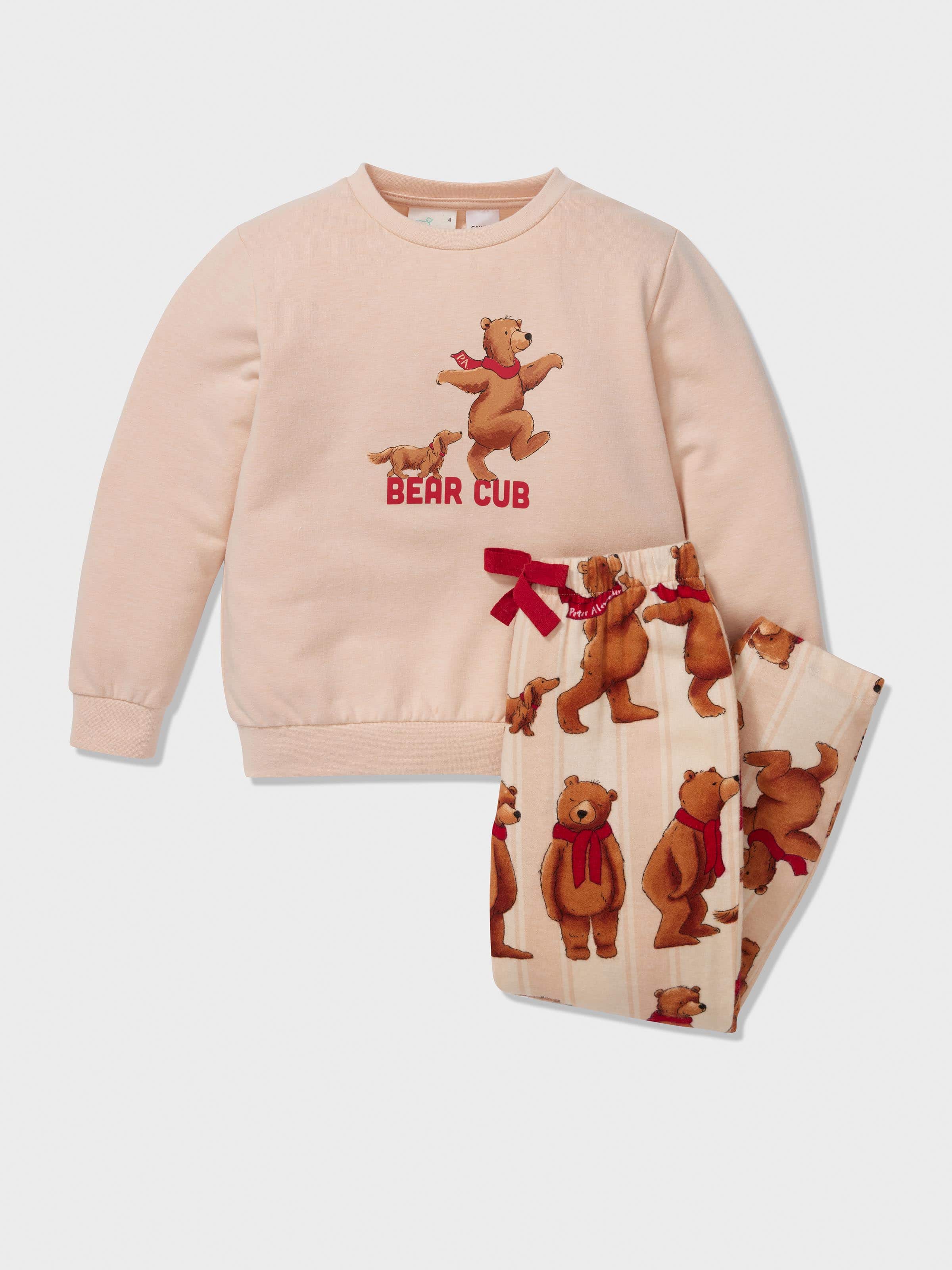 Kids Bear Cub Long Pj Set