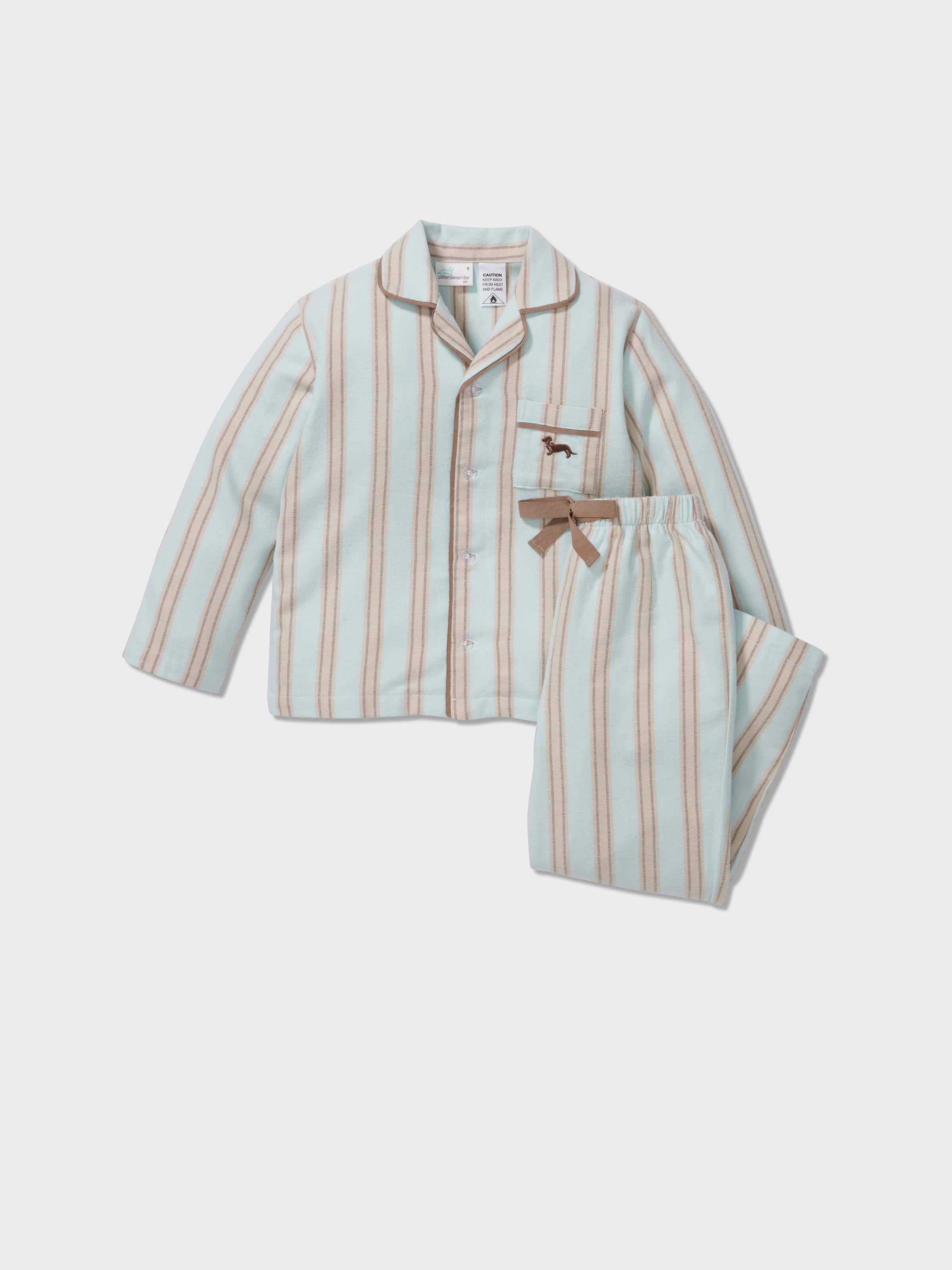 Jnr Boys Mint Choc Long Classic Pj Set