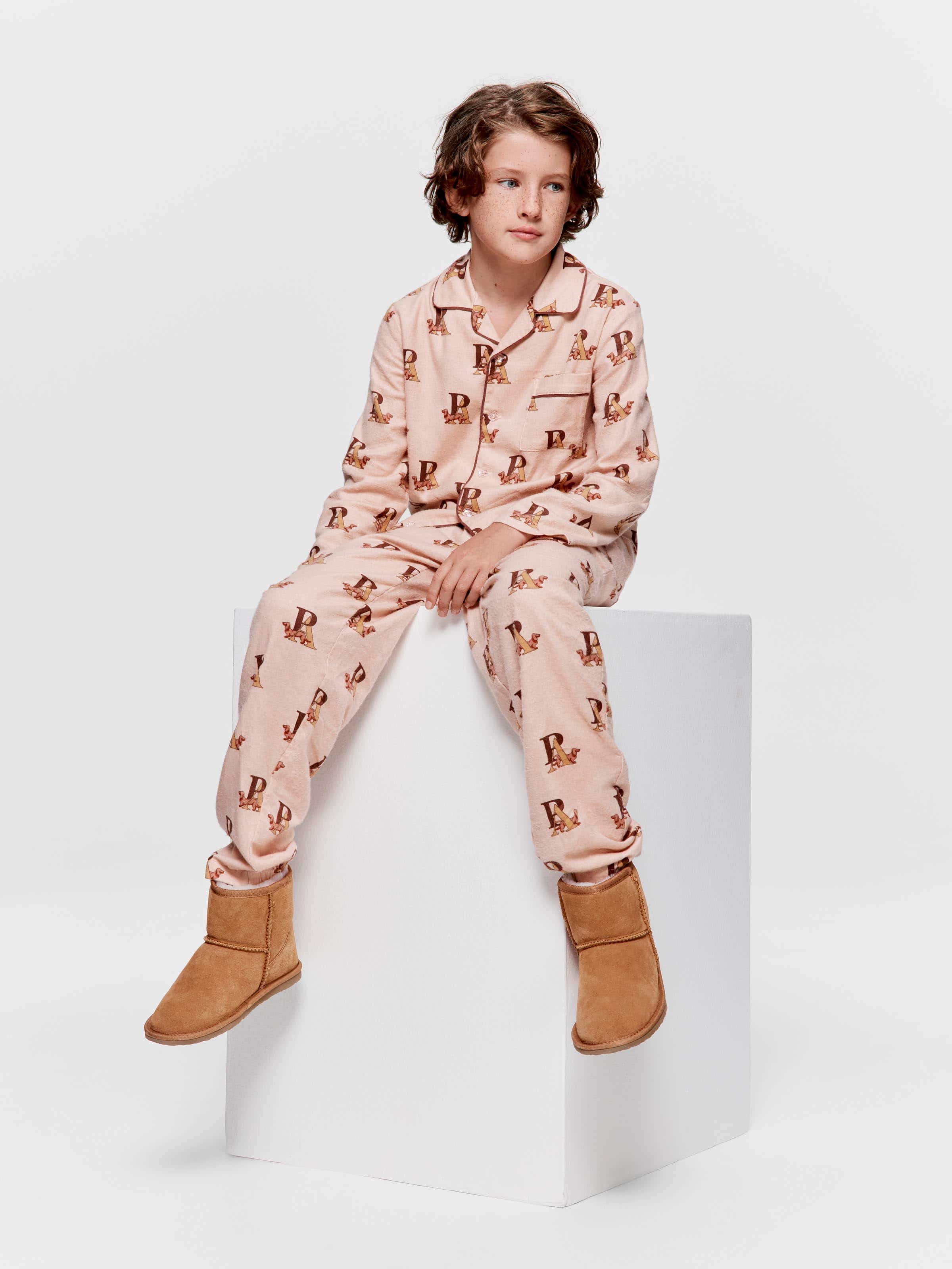 Boys P.A. Logo Long Classic Pj Set