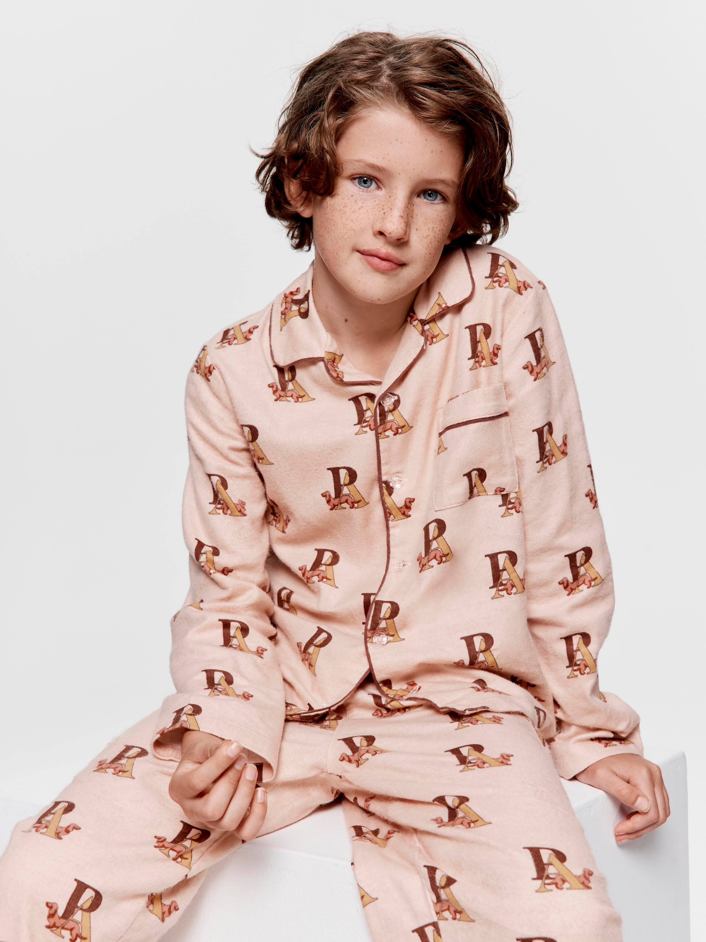 Boys P.A. Logo Long Classic Pj Set
