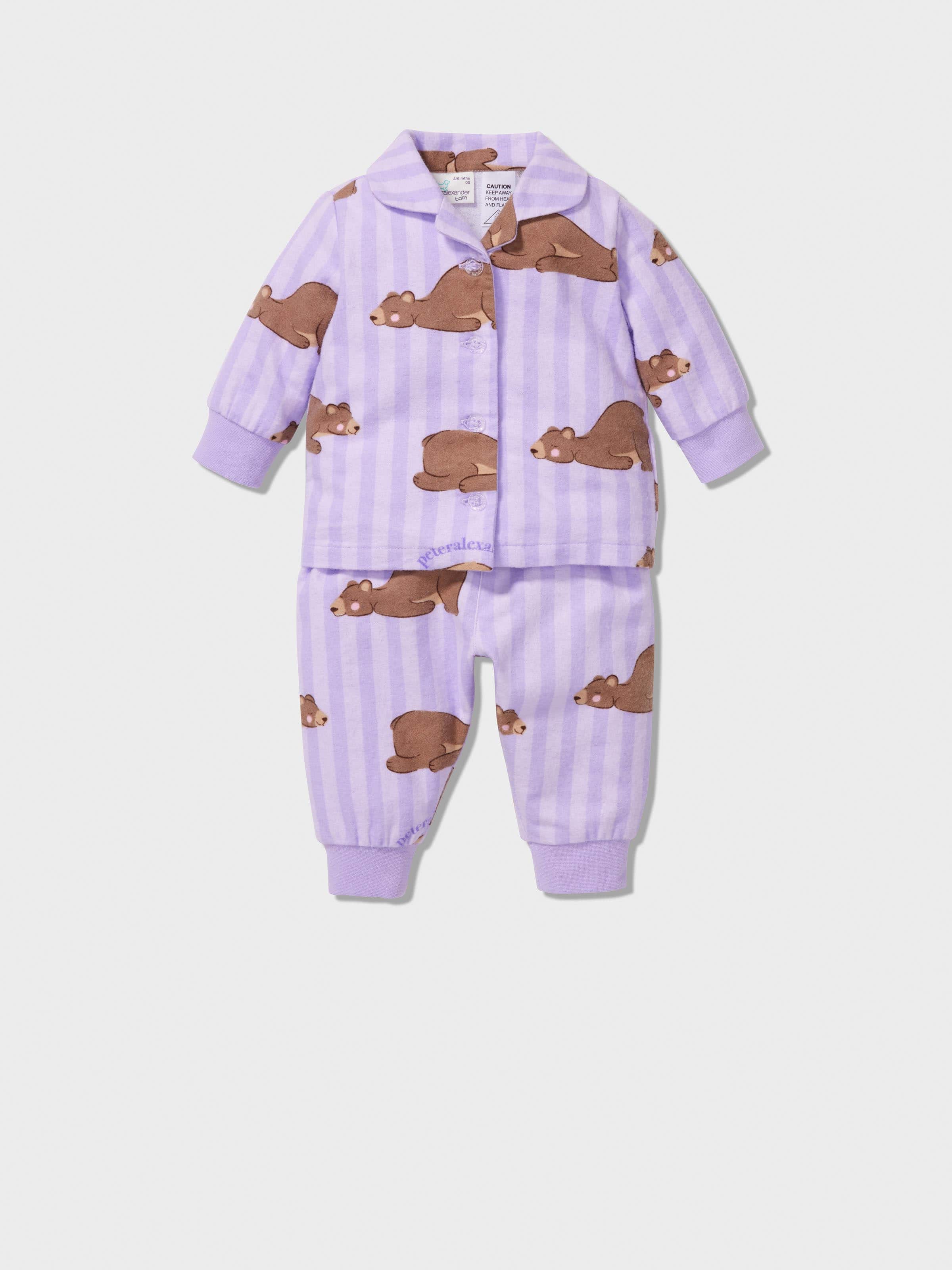 Baby Lilac Bear Classic Pj Set