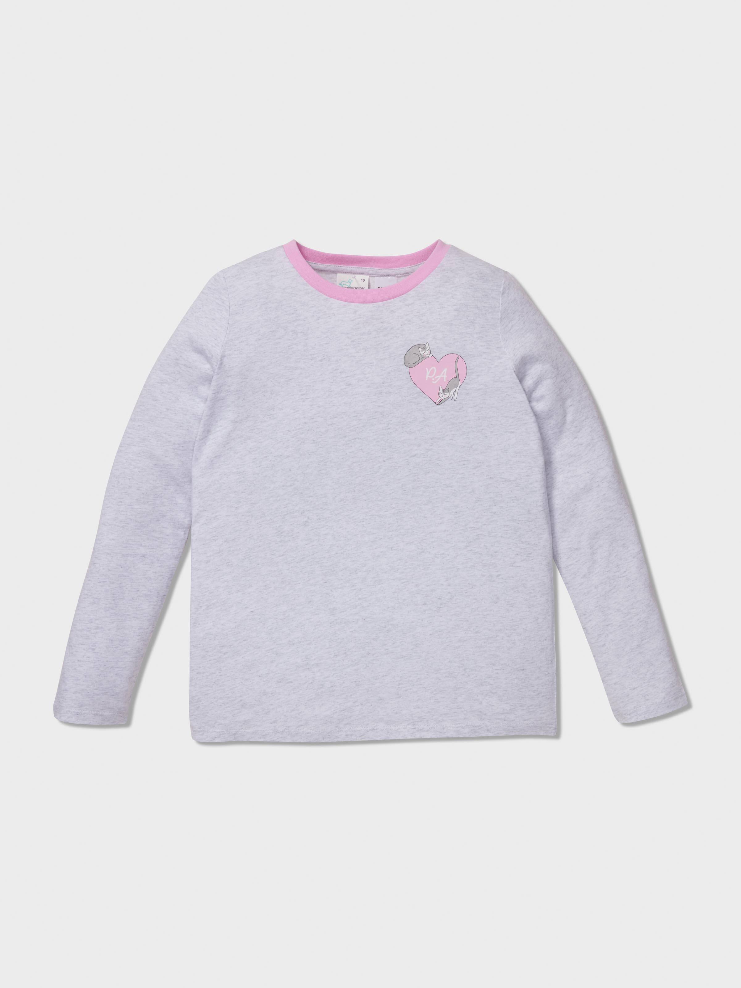 Image for Girls Kitty Print Long Pj Set from JustGroupNZ