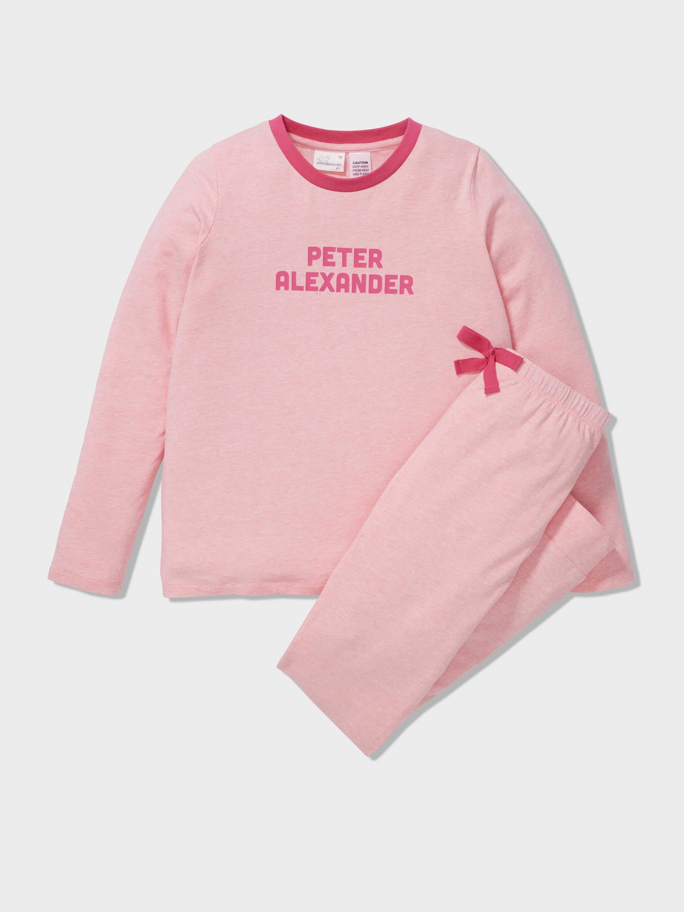 Girls Raspberry Long Pj Set