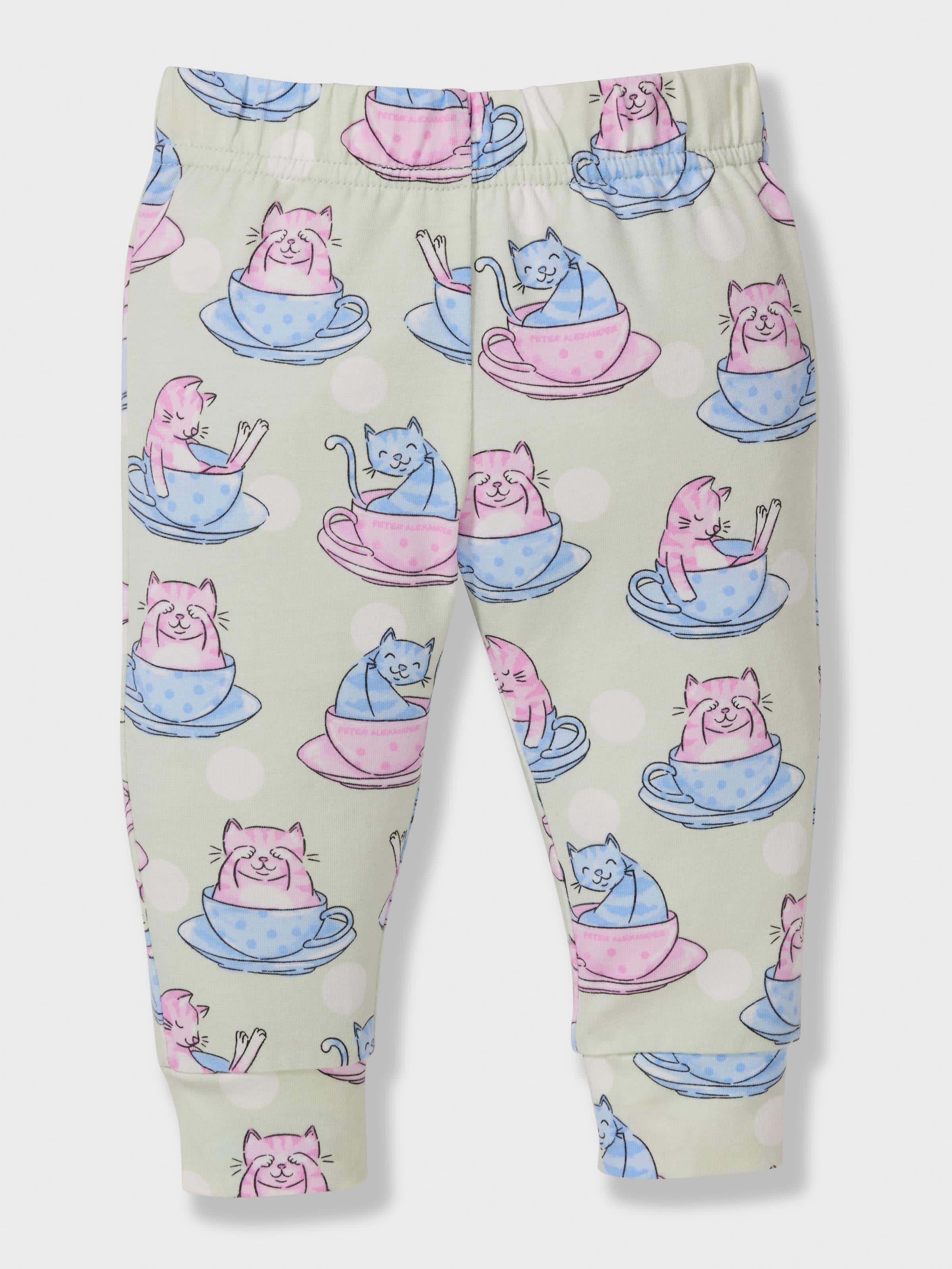 Baby Teacup Kitty Long Pj Set