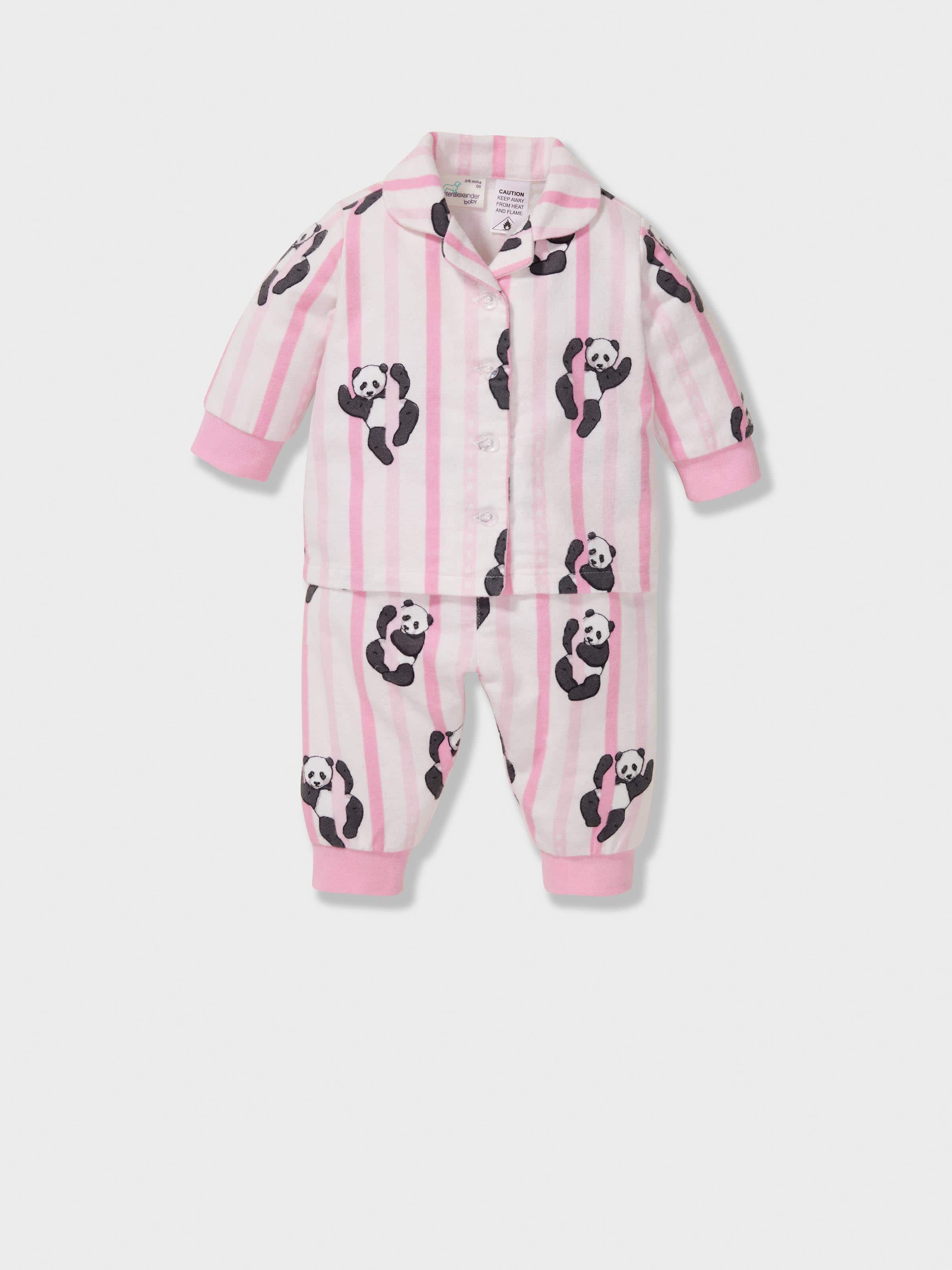 Baby Pink Panda Classic Pj Set
