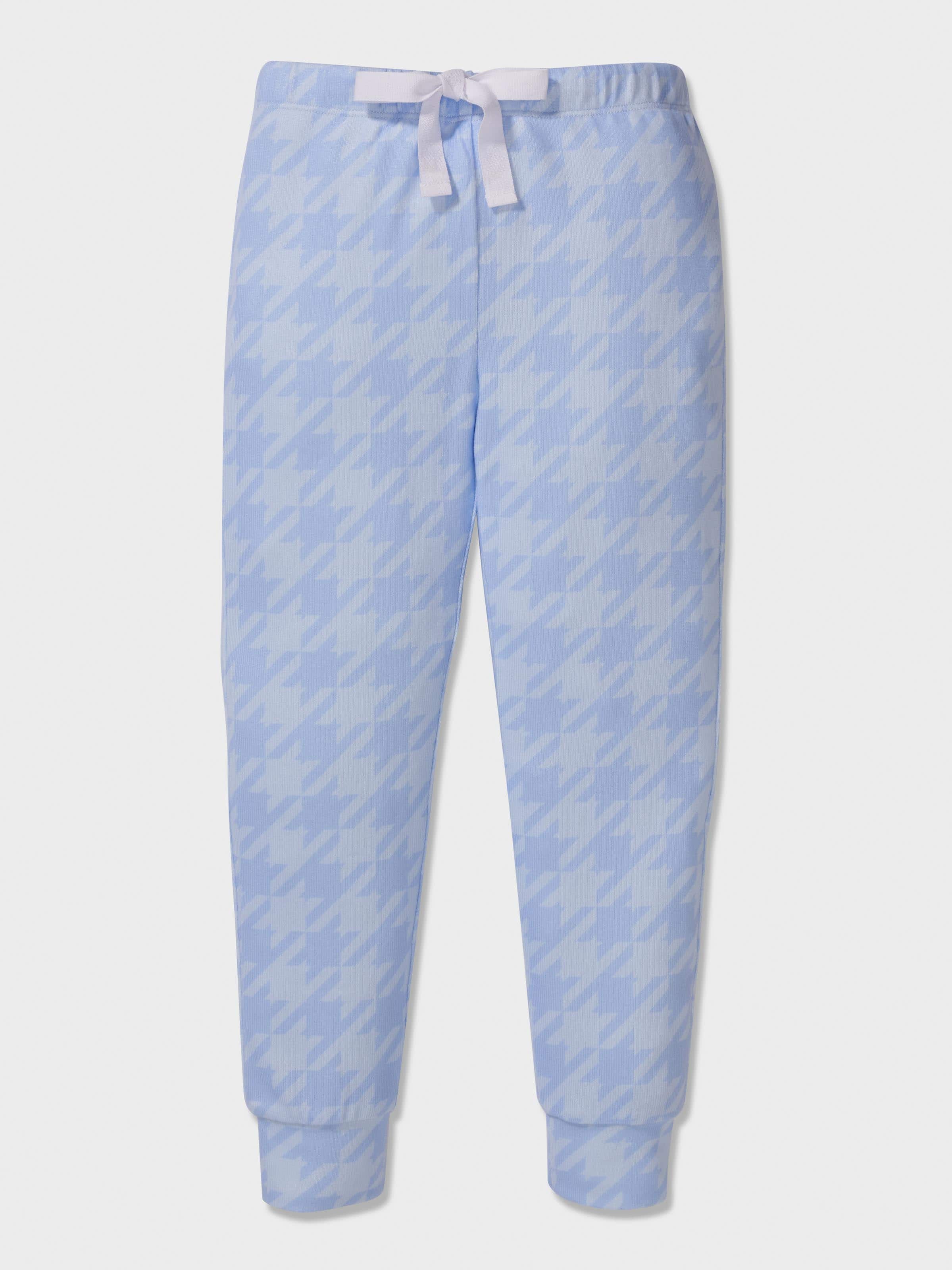 Jnr Girls Houndstooth Long Pj Set