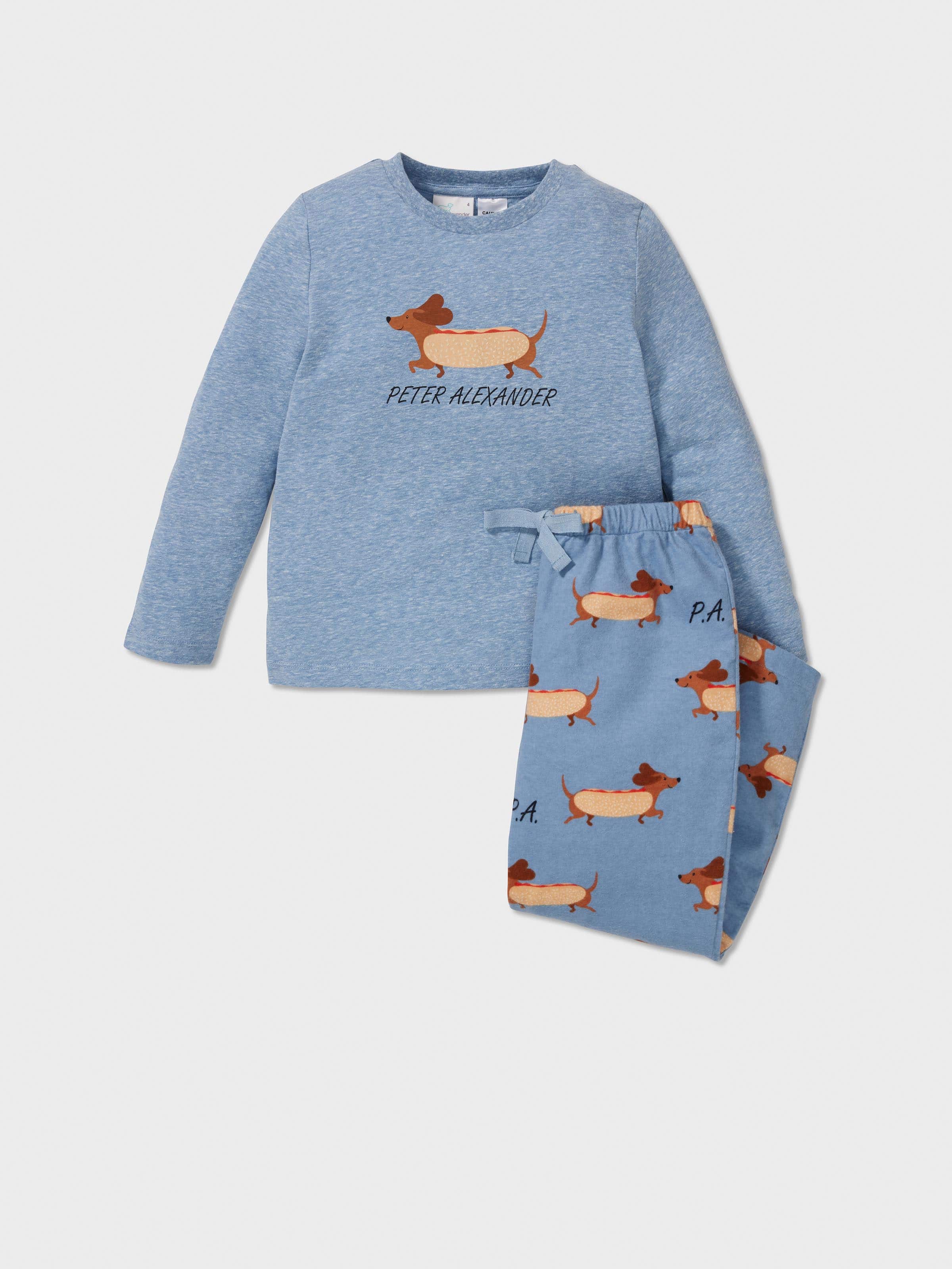 Jnr Boys Hotdog Long Pj Set
