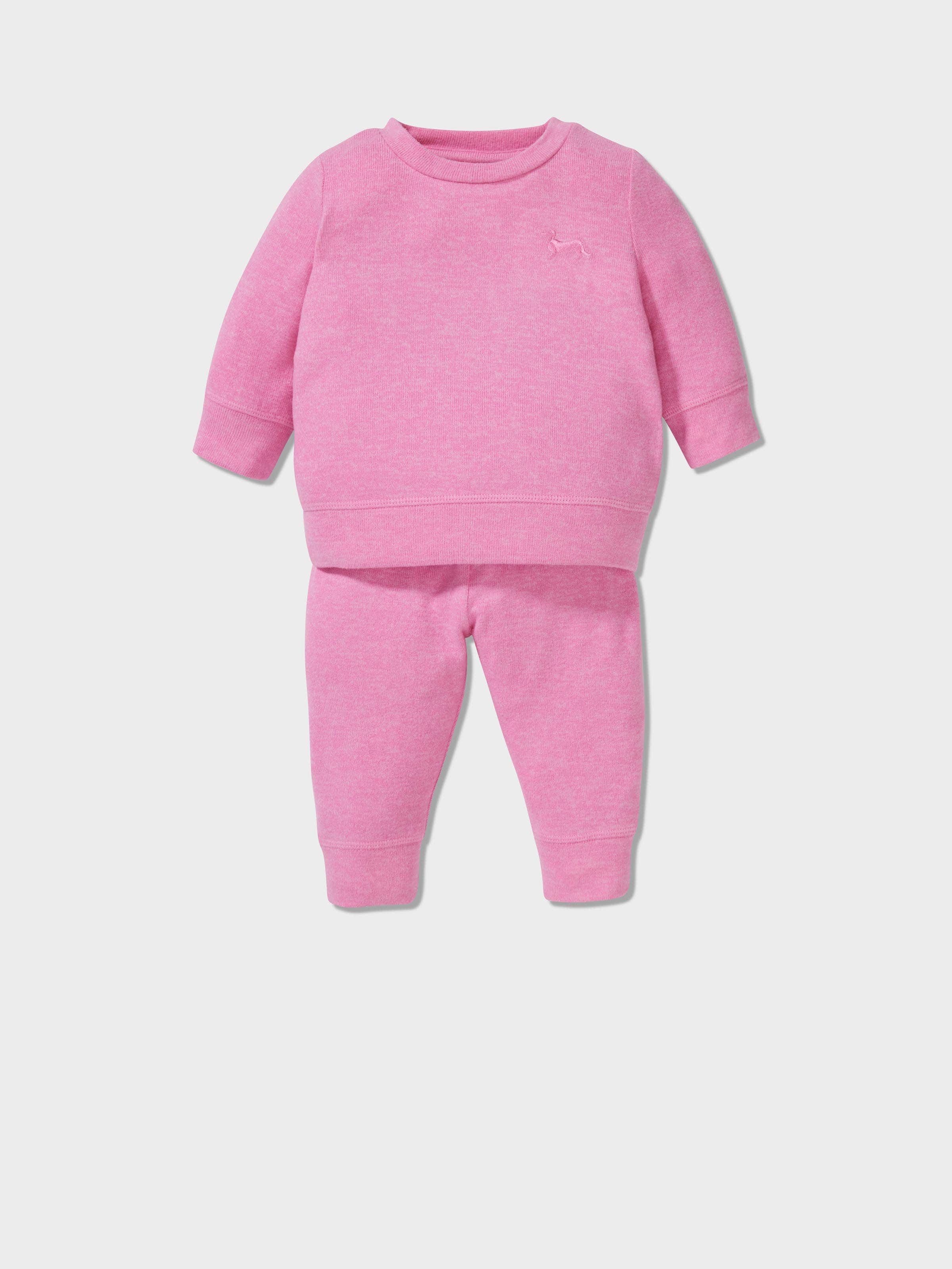 Baby Fuzzy Magenta Pj Set