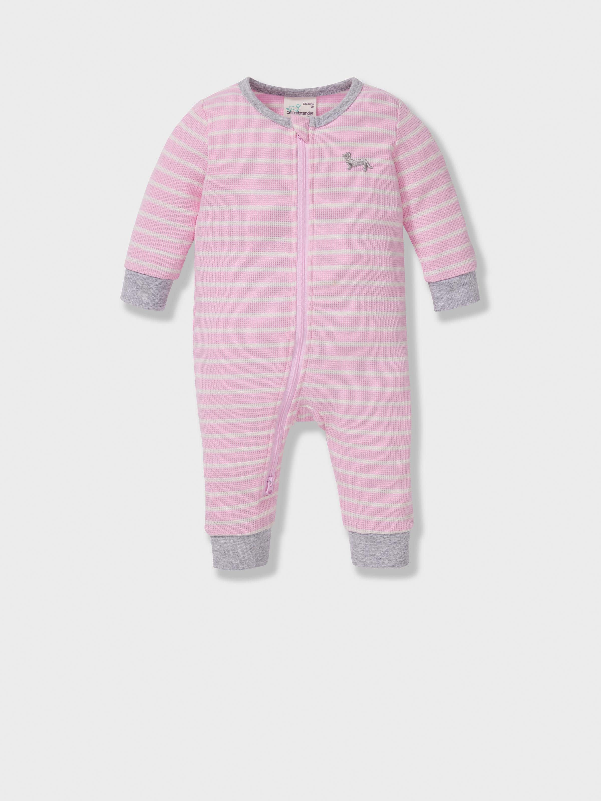 Baby Pink Stripe Onesie