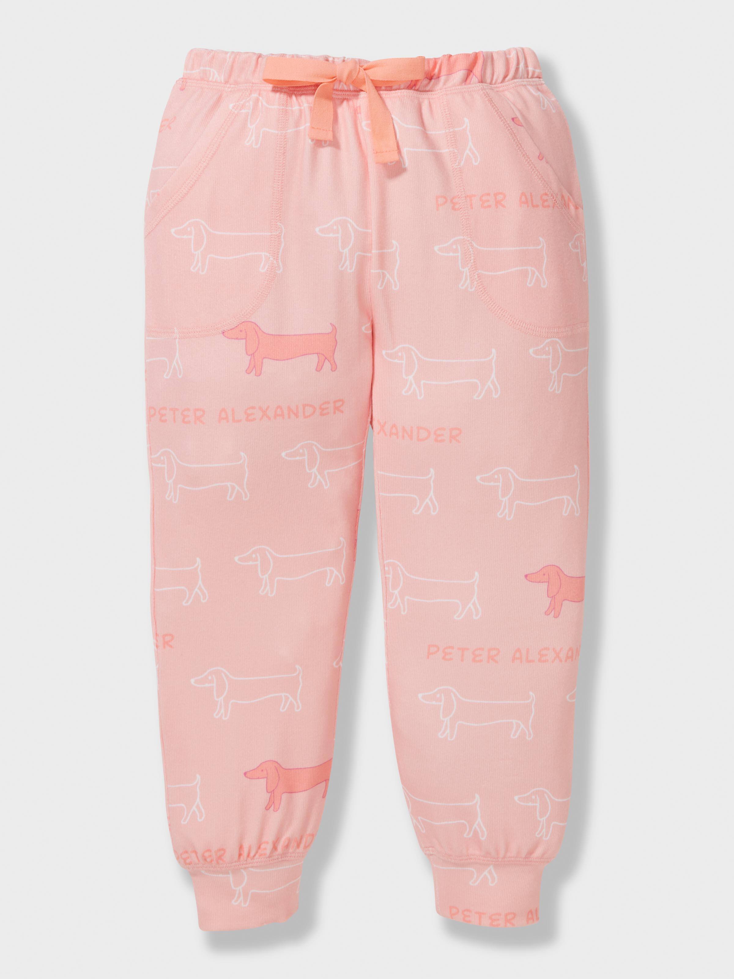 Girls Melon Penny Print Pj Set