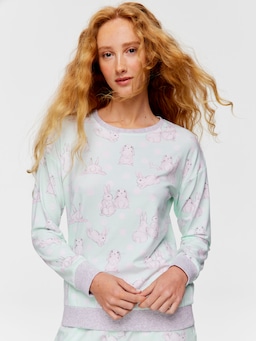 Mint Bunny Sweater