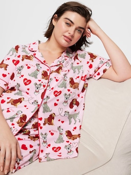 P.A. Plus Lady And The Tramp Shortie Pj Set