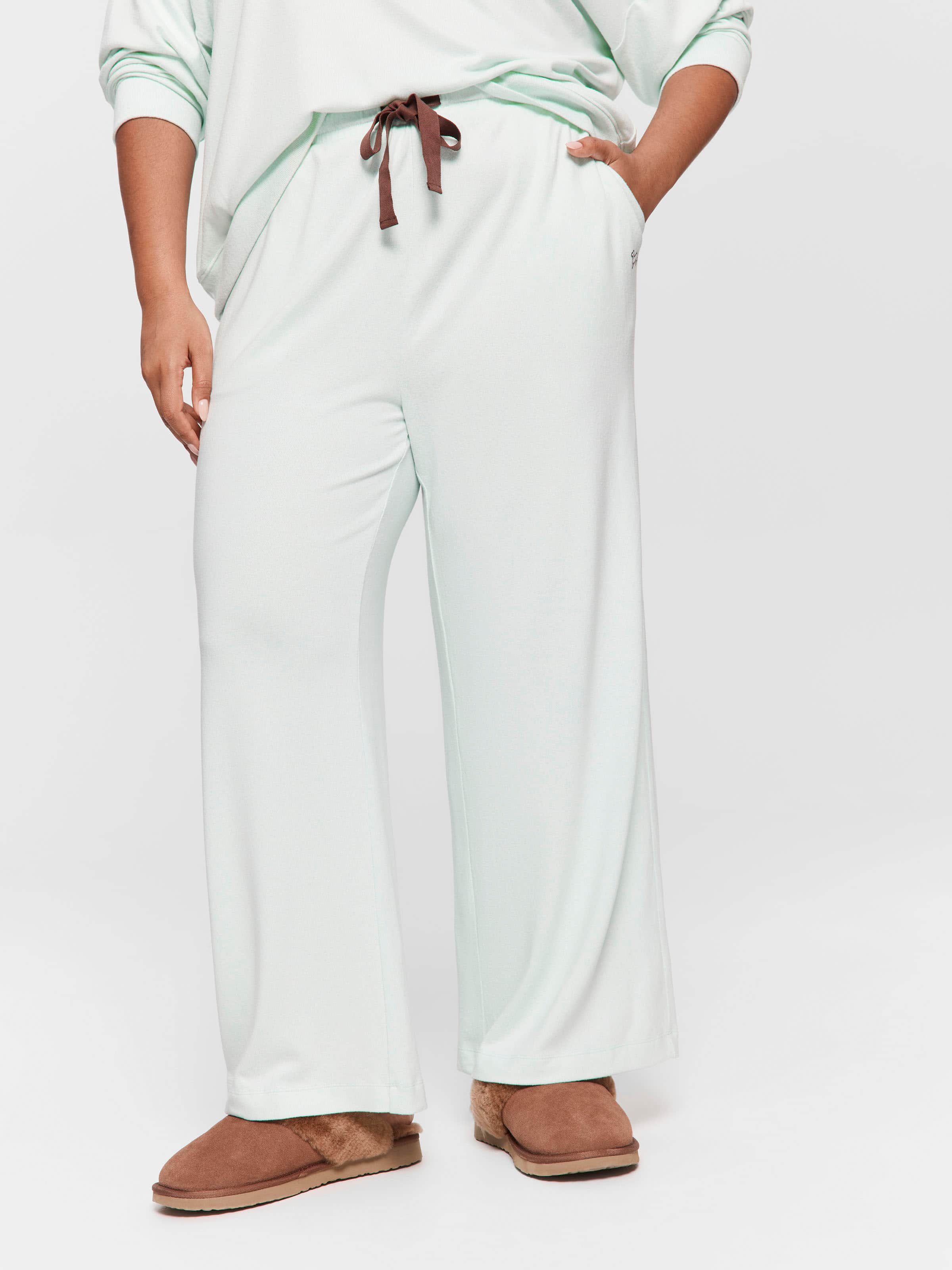 Image for P.A. Plus Mint Plush Straight Leg Pj Pant from JustGroupNZ