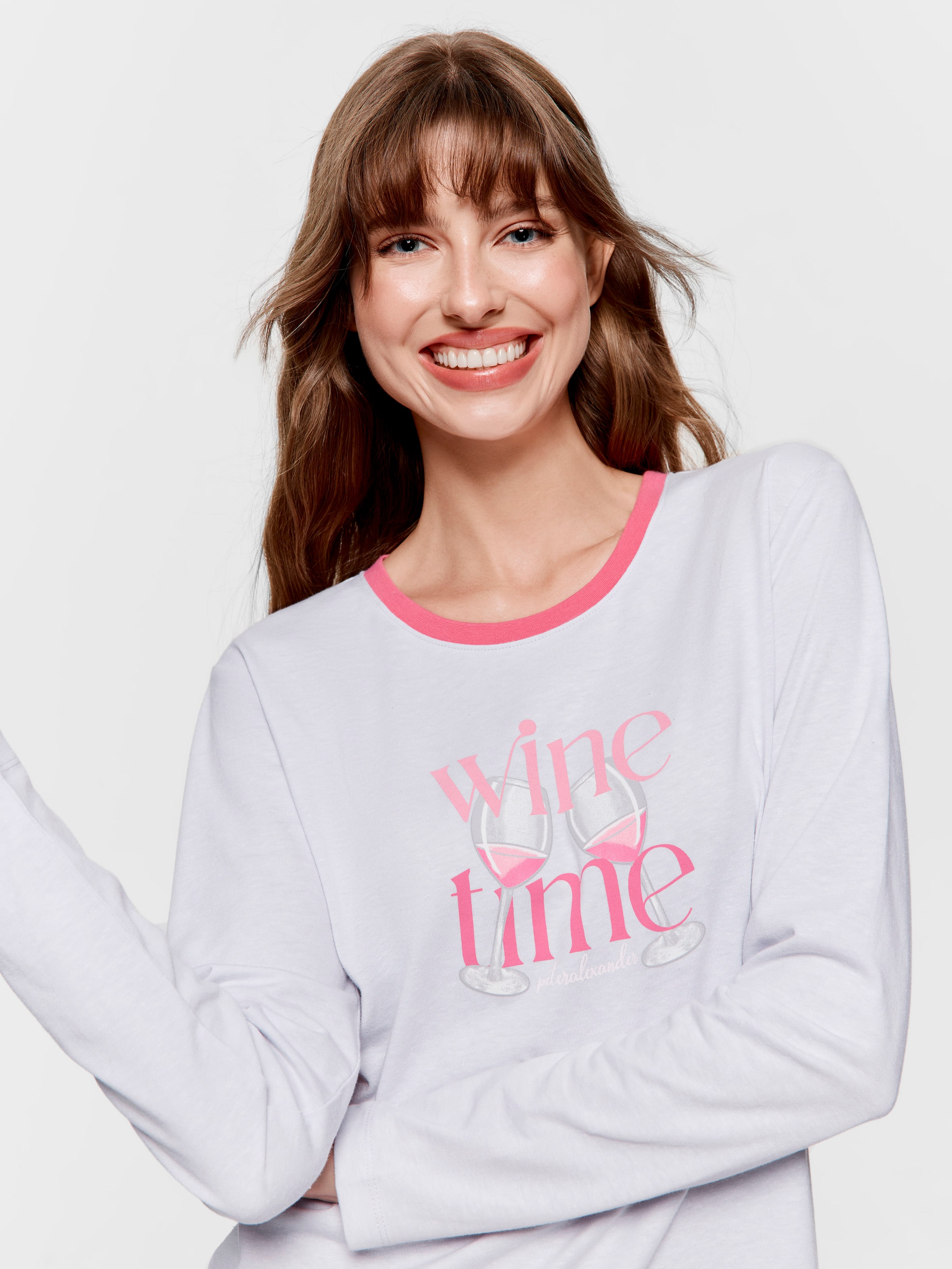 Wine Time Long Sleeve Top