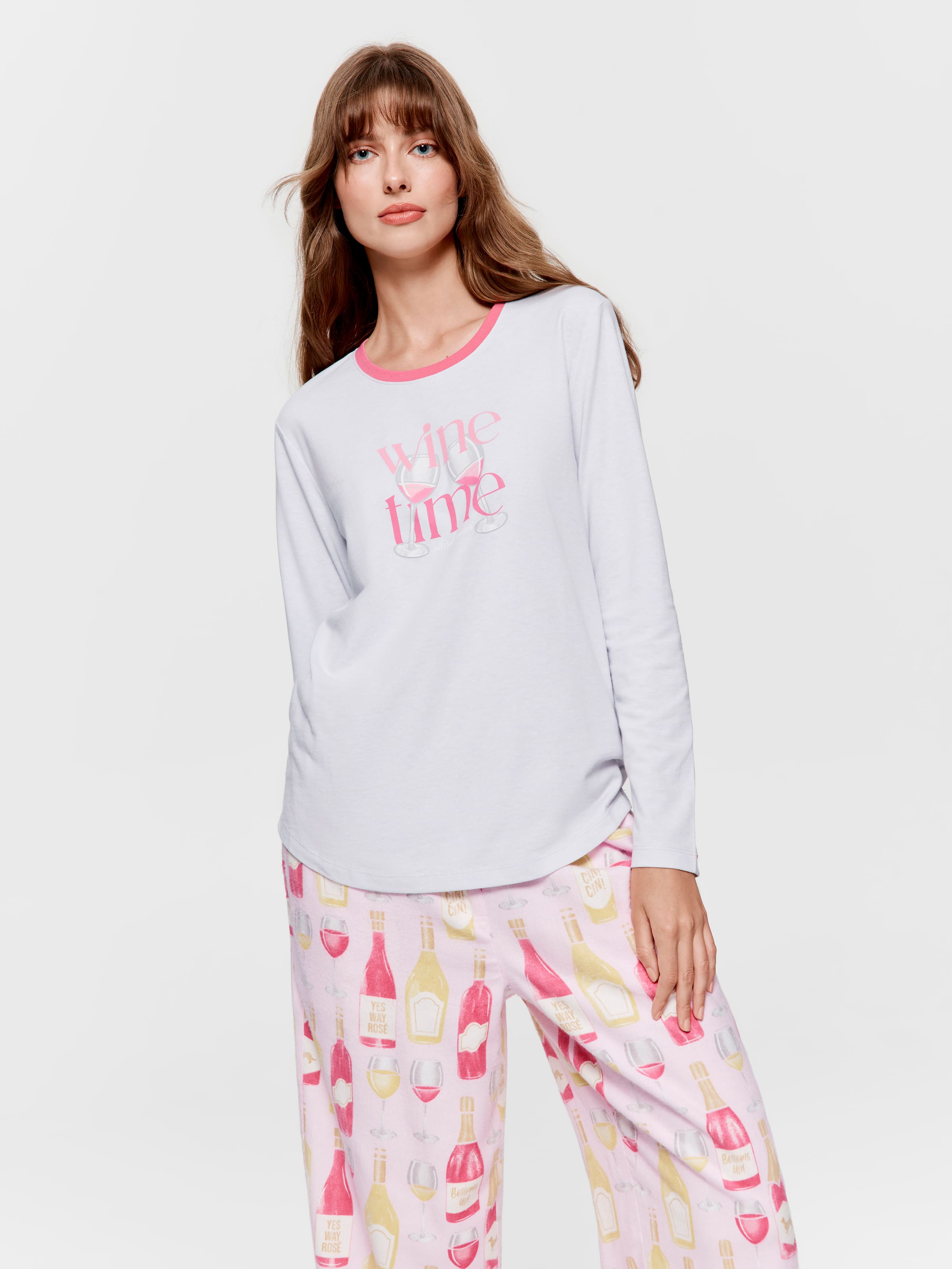 Wine Time Long Sleeve Top