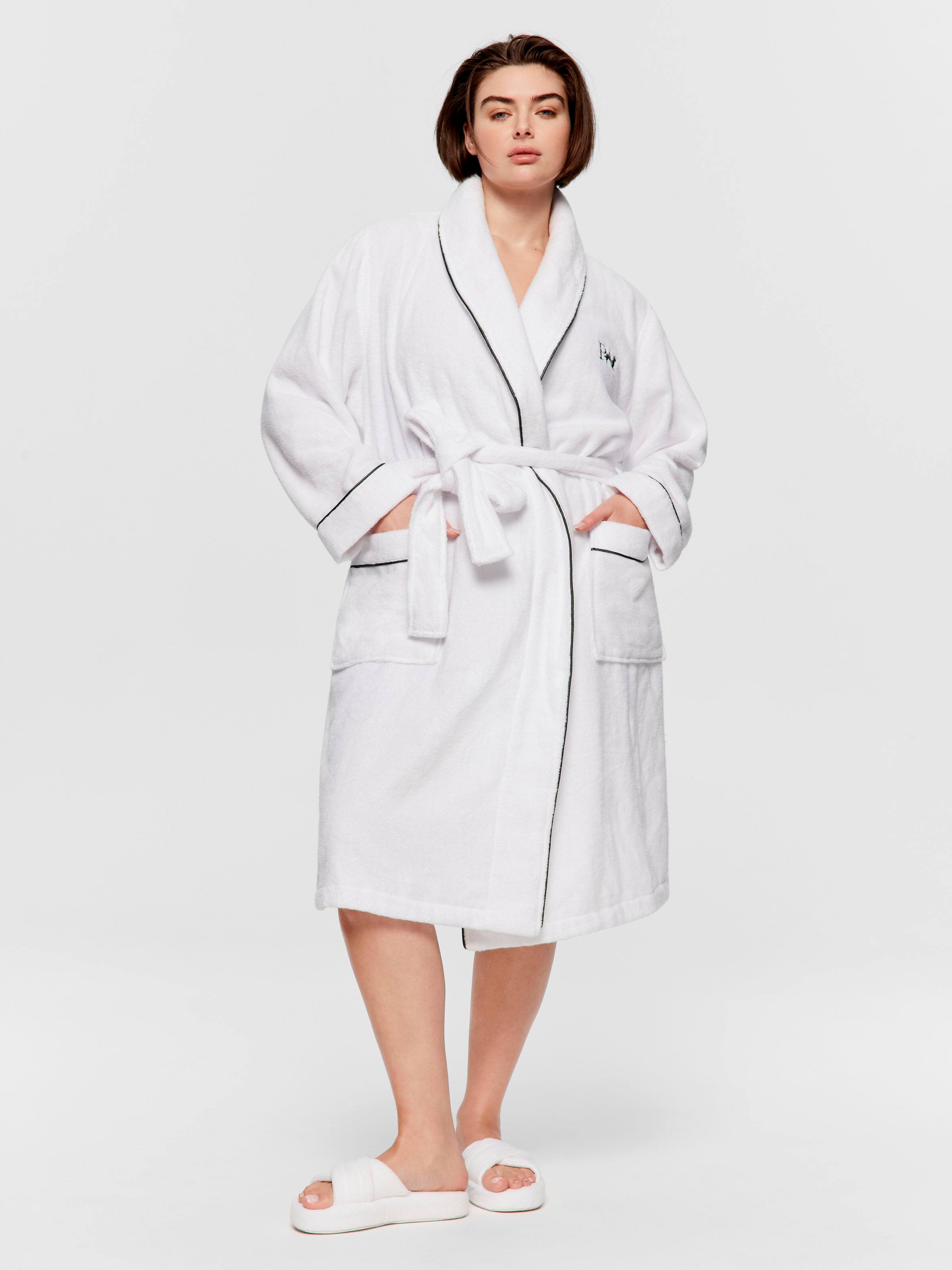 P.A. Plus The White Lotus Towelling Gown